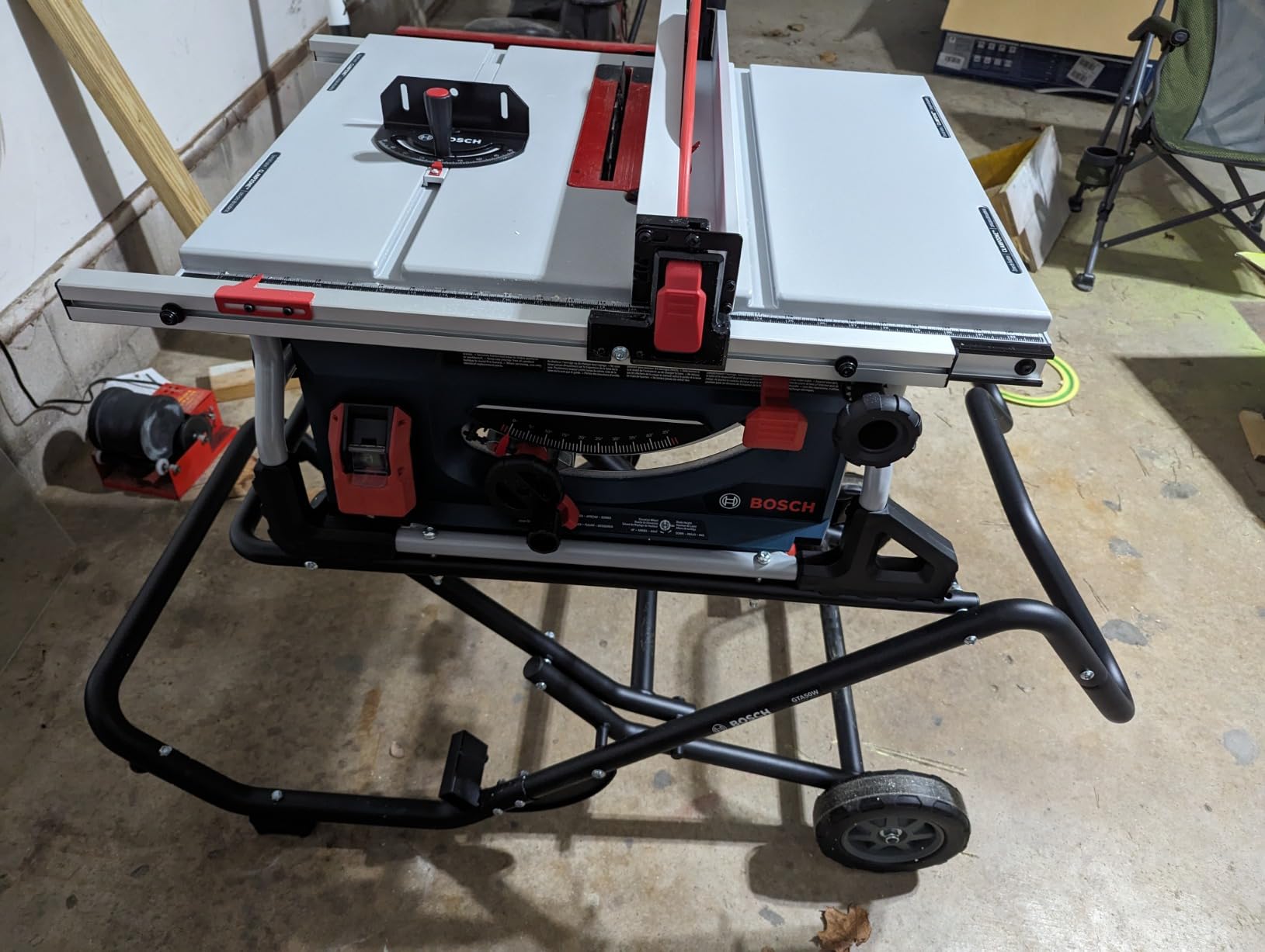 BOSCH GTS15-10 10 Inch Portable Jobsite Table Saw with Gravity-Rise Wheeled Stand, 15 Amp, 32-1/8 Inch Rip Capacity, 4 HP customer photo 2