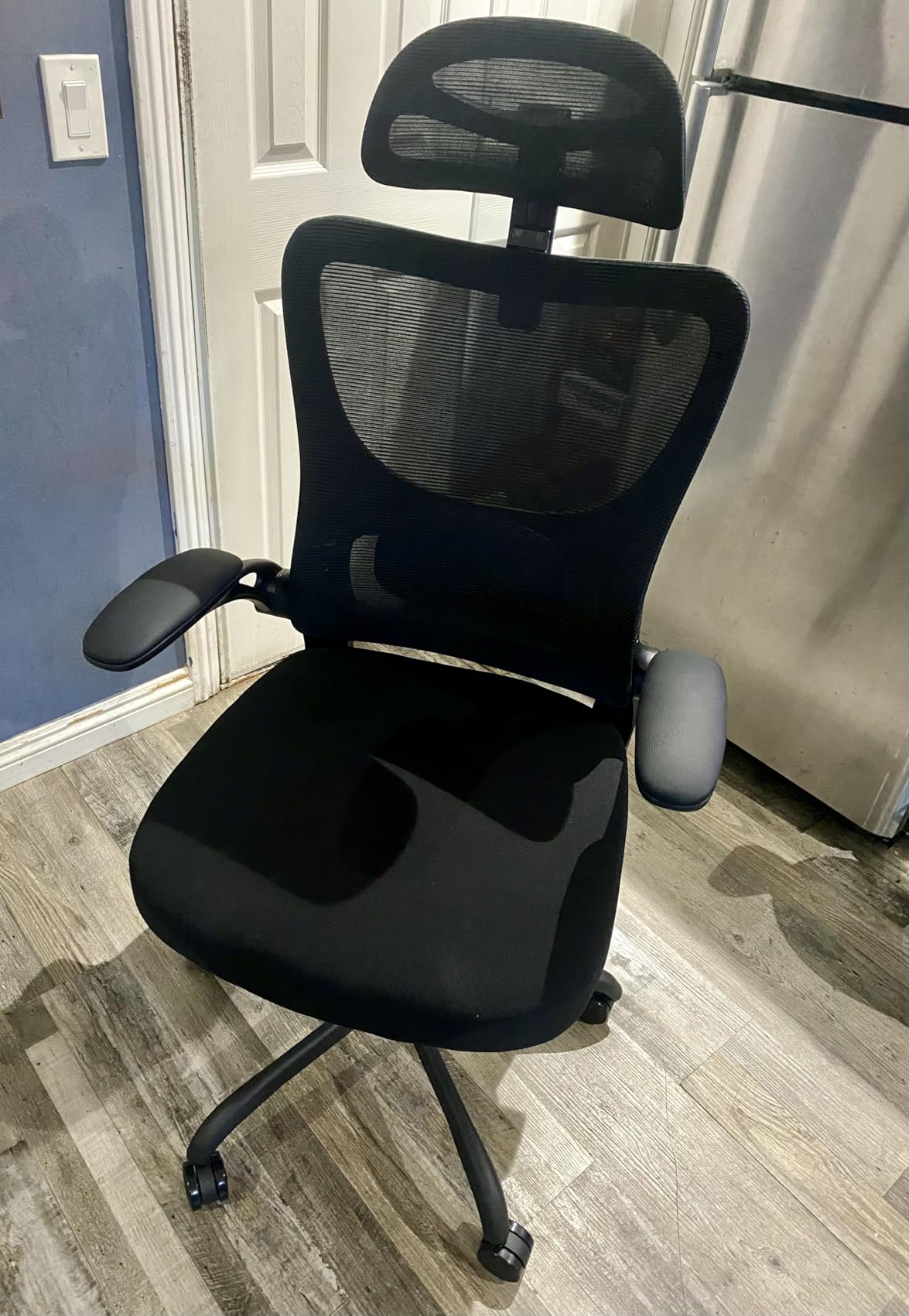 Marsail Ergonomic Office Chair: Office Desk Chair with High Back Mesh and Adjustable Lumbar Support Rolling Work Swivel Task Chairs with Wheel 3D Armrests and Headrest customer photo 2