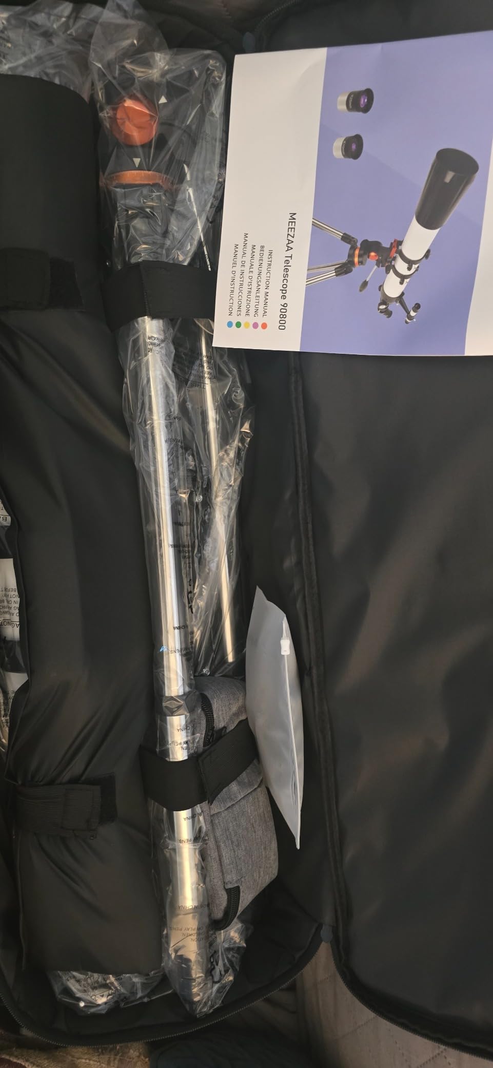 Telescope, Telescope for Adults High Powered Professional, 90mm Aperture 800mm Refractor Telescopes for Astronomy Beginners Fully Multi-Coated with AZ Mount Tripod & Phone Adapter & Carry Bag customer photo 2