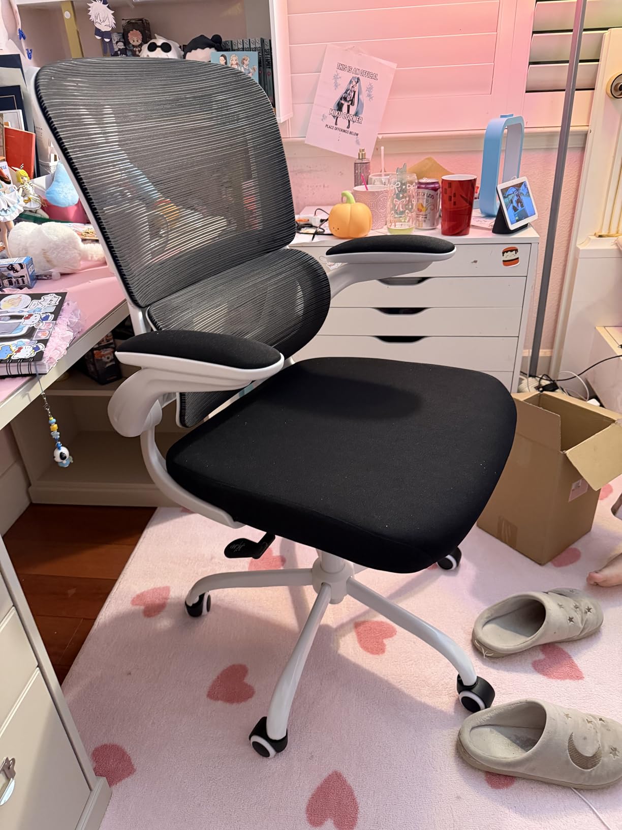 Office Chair - Ergonomic Desk Chair with Adjustable Lumbar Support, Mesh Computer Chair, Executive Chairs for Home Office Comfortable Lumbar Support (Black) customer photo 1