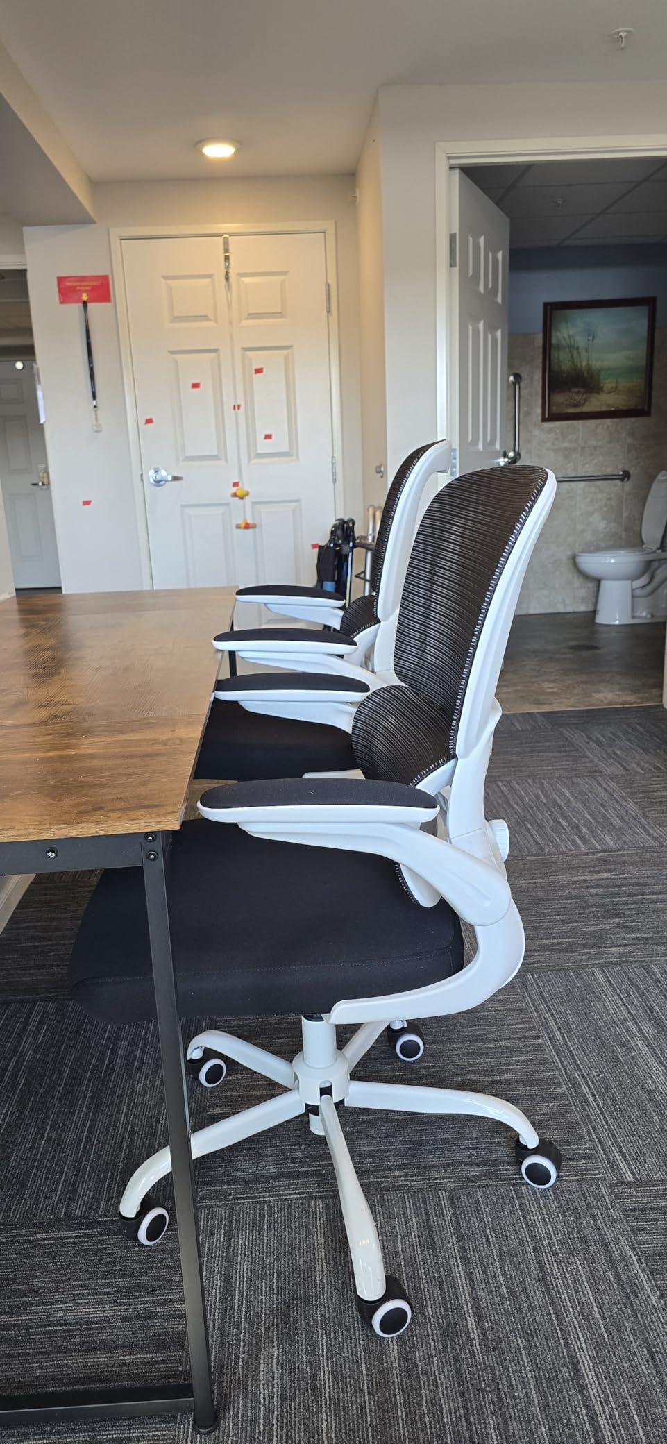 Office Chair - Ergonomic Desk Chair with Adjustable Lumbar Support, Mesh Computer Chair, Executive Chairs for Home Office Comfortable Lumbar Support (Black) customer photo 2