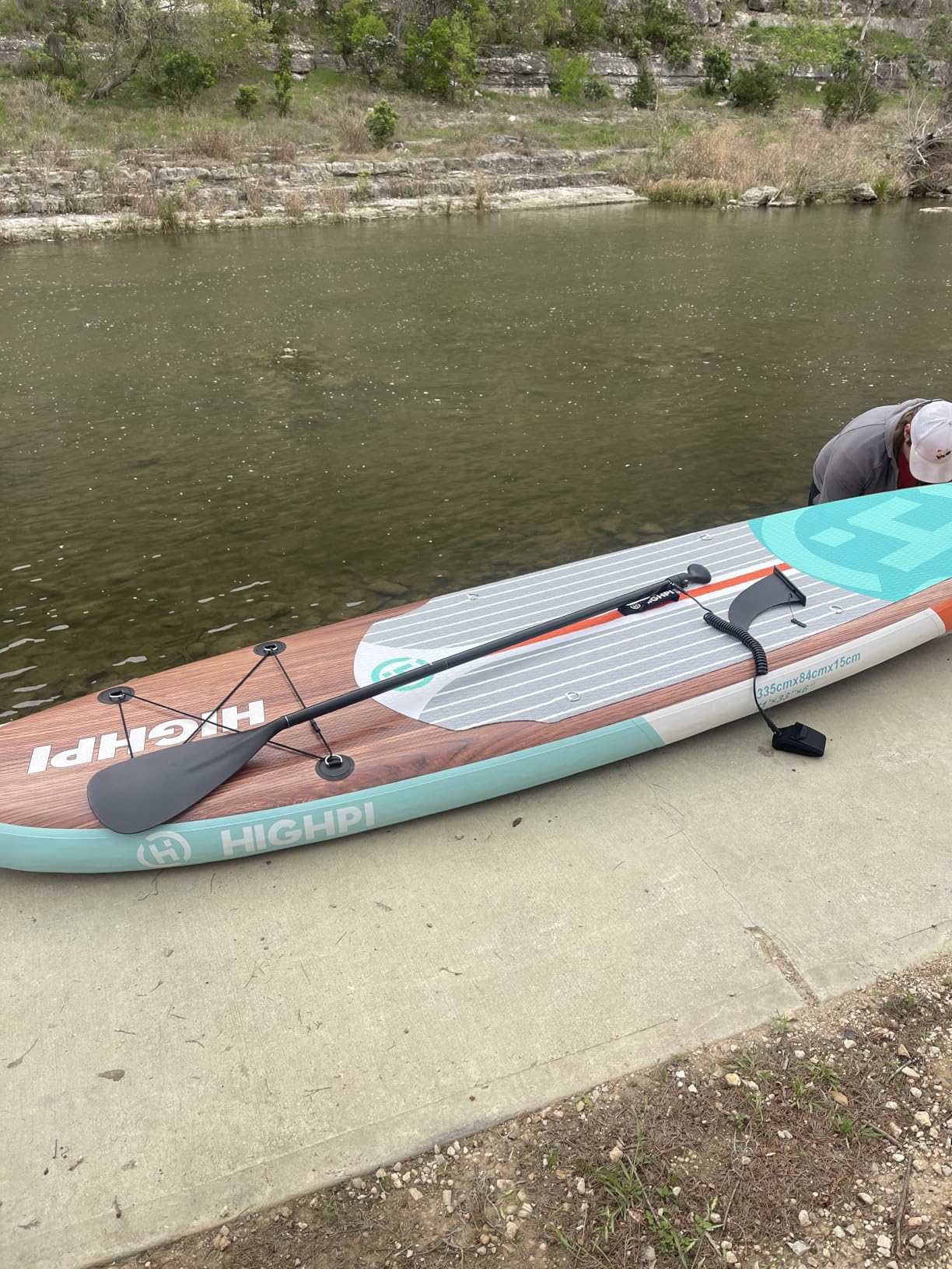 Highpi Inflatable Stand Up Paddle Board for Youth and Adults - Wide Sup with Premium Accessories, Blow Up Paddleboard for Surfing, Fishing, Yoga & More customer photo 2