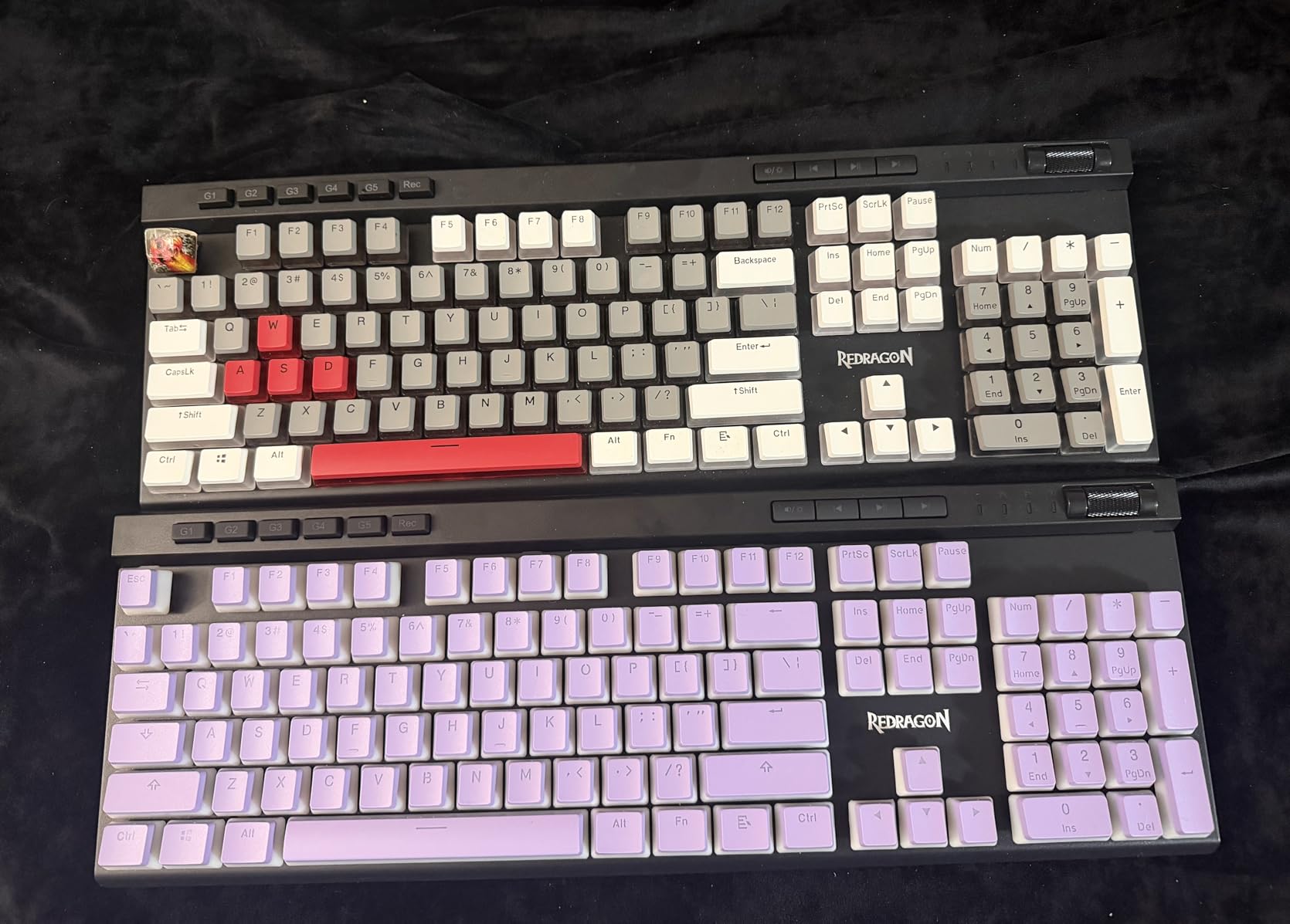 Redragon K580 PRO Wireless RGB Gaming Keyboard, 3-Modes 104 Keys Mechanical Keyboard w/Hot-Swap Socket, Dedicated Media Controls & Onboard Macro Recording, Linear Red Switch customer photo 2