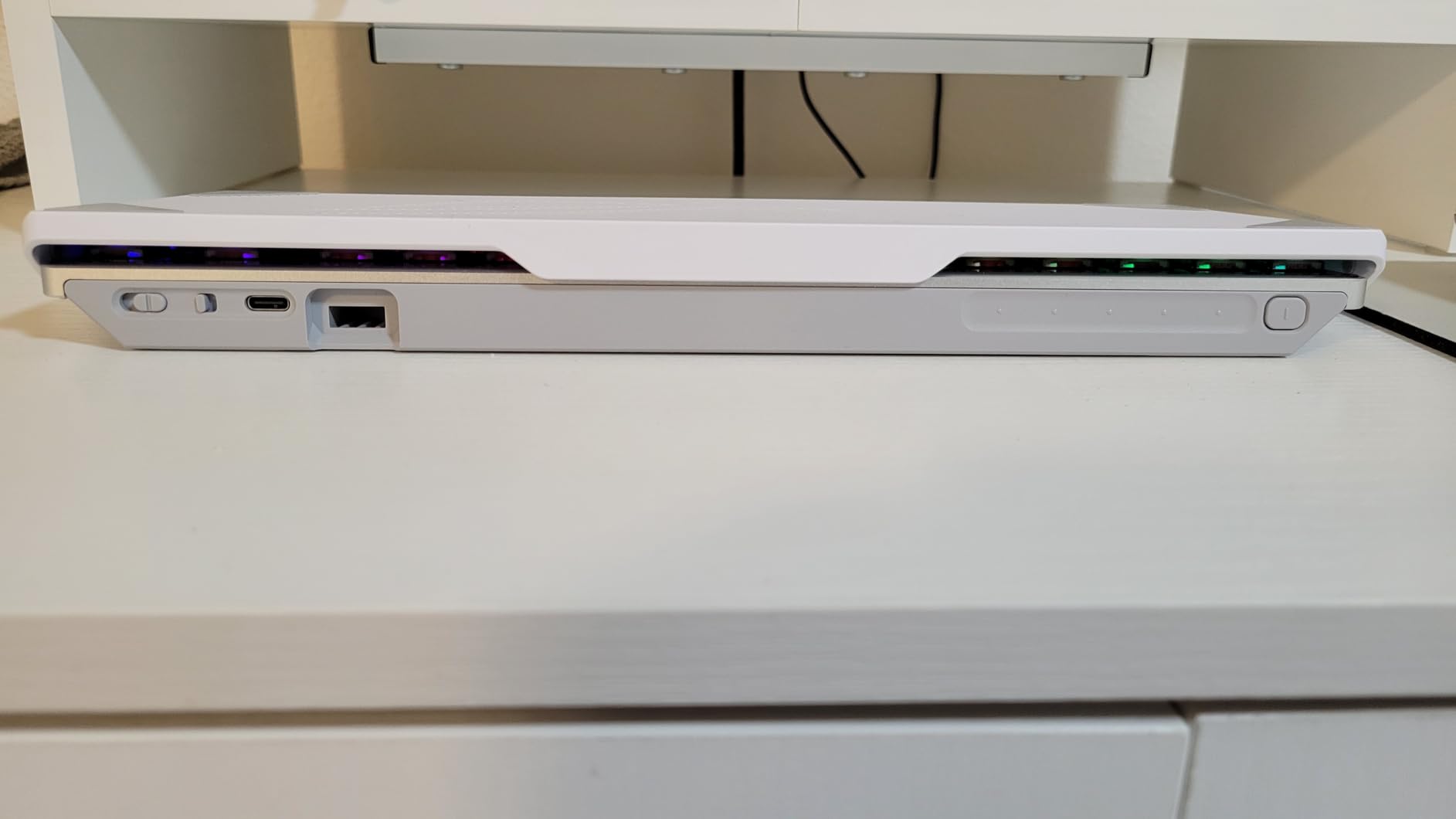 ASUS ROG Falchion RX Low Profile Wireless Gaming Keyboard - 65% Compact TKL, Tri-Mode Connectivity, ROG RX Red Optical Switches, RGB, Touch Panel, Keyboard Cover, PC/Mac Support - White customer photo 1