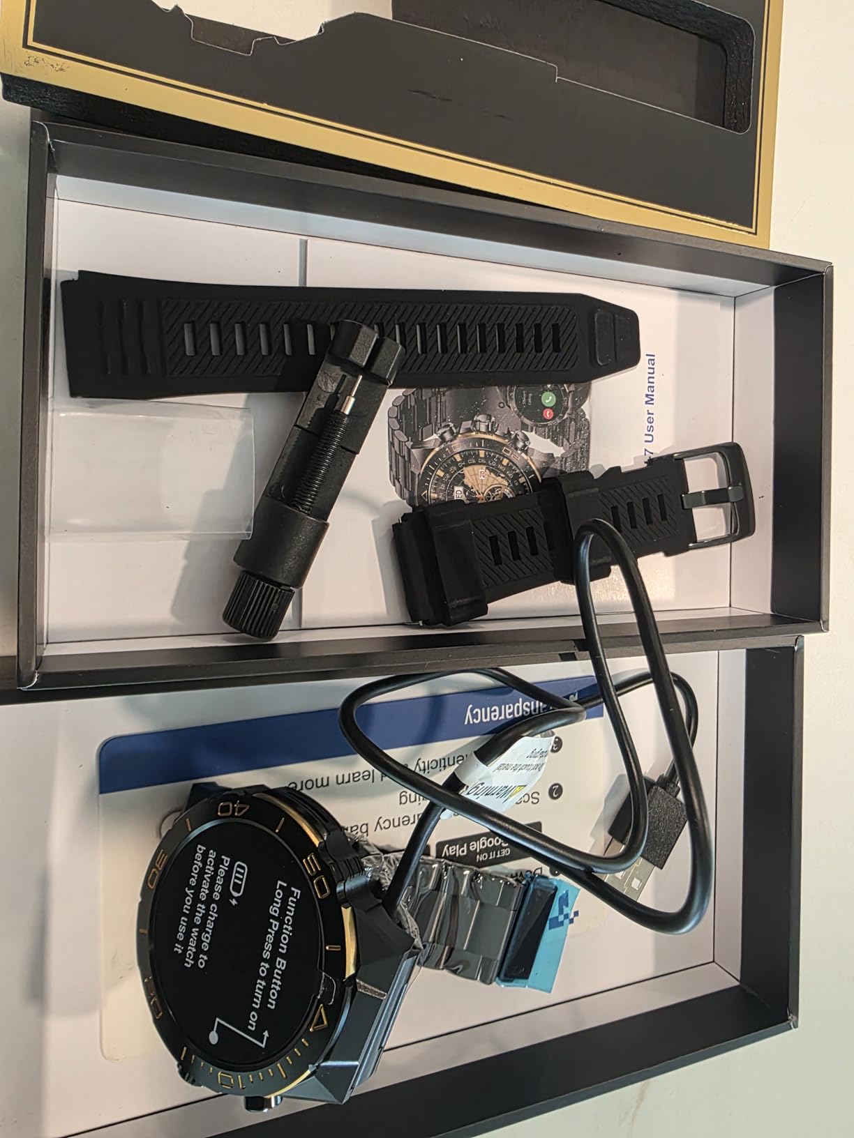 Smart Watch for Men Answer/Make Call for Android iPhone, 1.43