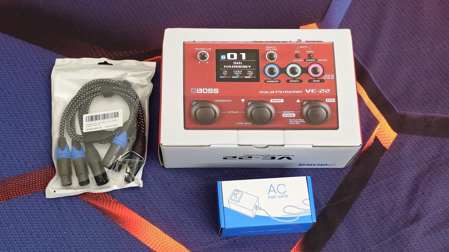 BOSS VE-22 Vocal Performer | Advanced Multi-Effects Processor for Singers | Powerful Harmony & Doubling Functions | Auto Pitch Correction | Ideal for Stage Performance, Recording, Livestreaming & More customer photo 1