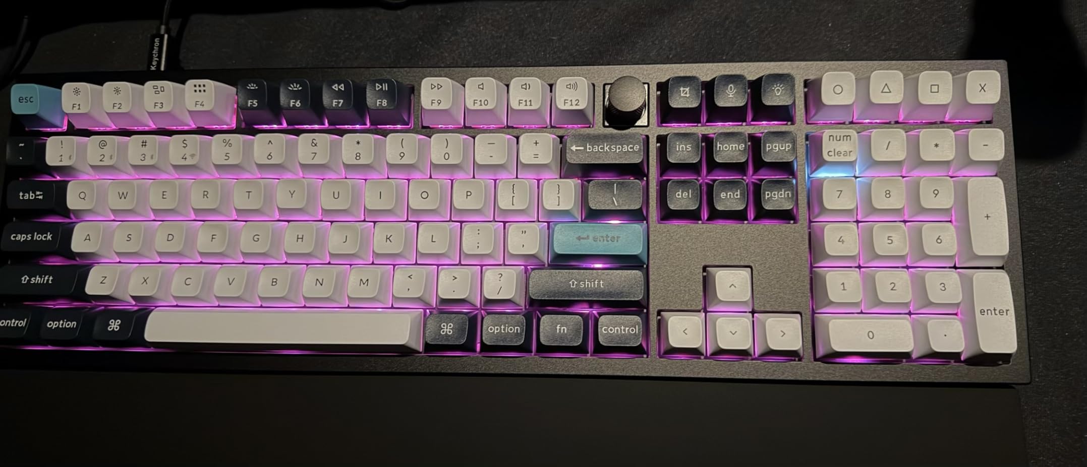 Keychron Q6 Max QMK/VIA Bluetooth Wireless /2.4 GHz/USB-C Wired Custom Mechanical Keyboard, Full Size Programmable Knob RGB Backlit Hot-Swappable Gateron Brown Switch for Mac Windows Linux - Black customer photo 1