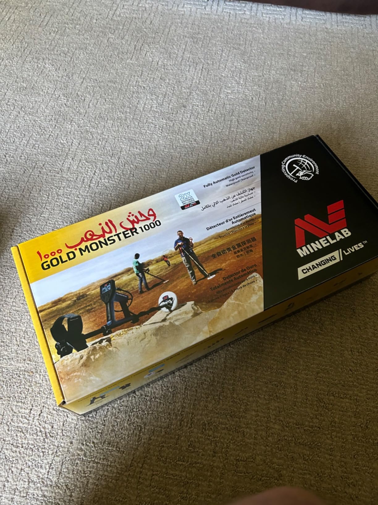 Gold Monster 1000 Gold Detector for Adults with 5