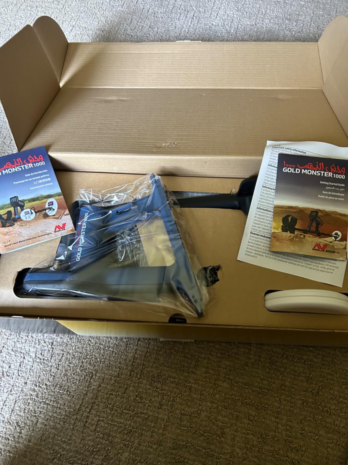 Gold Monster 1000 Gold Detector for Adults with 5