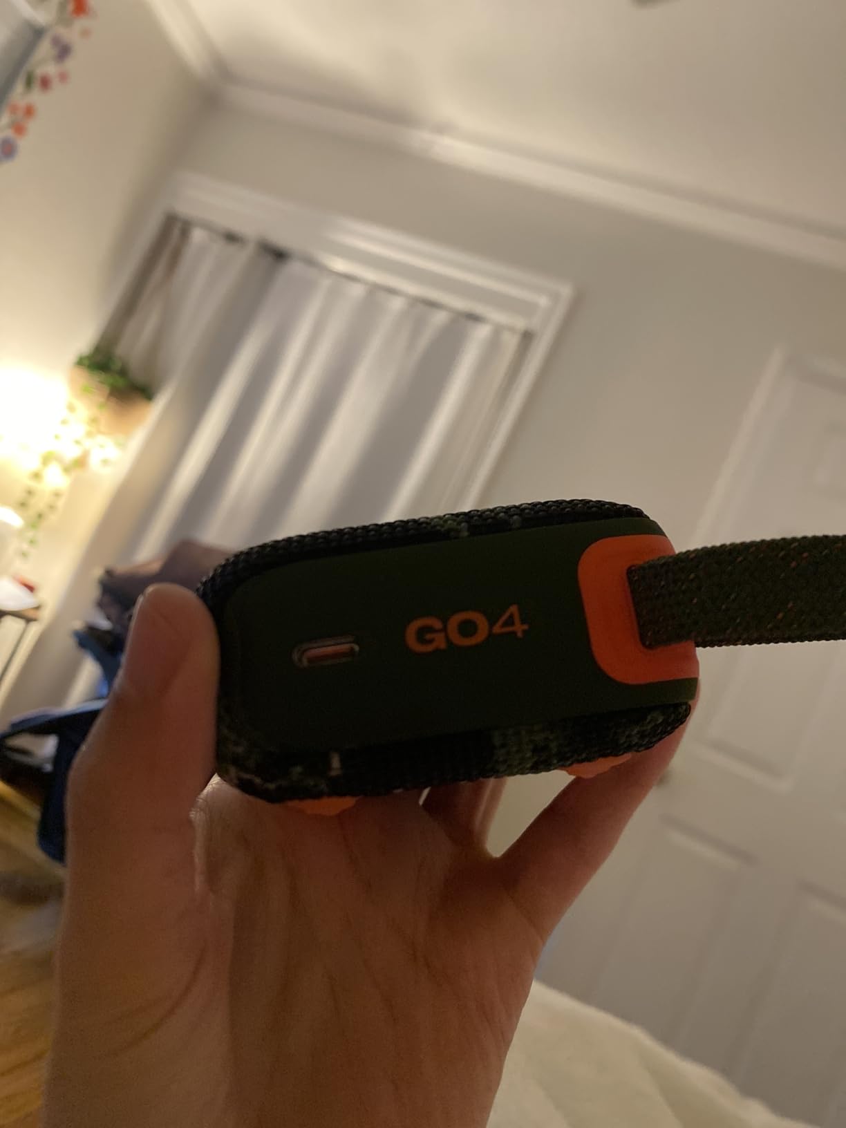 JBL Go 4 - Ultra-Portable, Waterproof and Dustproof Bluetooth Speaker, Big JBL Pro Sound with Punchy bass, 7-Hour Built-in Battery, Made in Part with Recycled Materials (Blue) customer photo 1