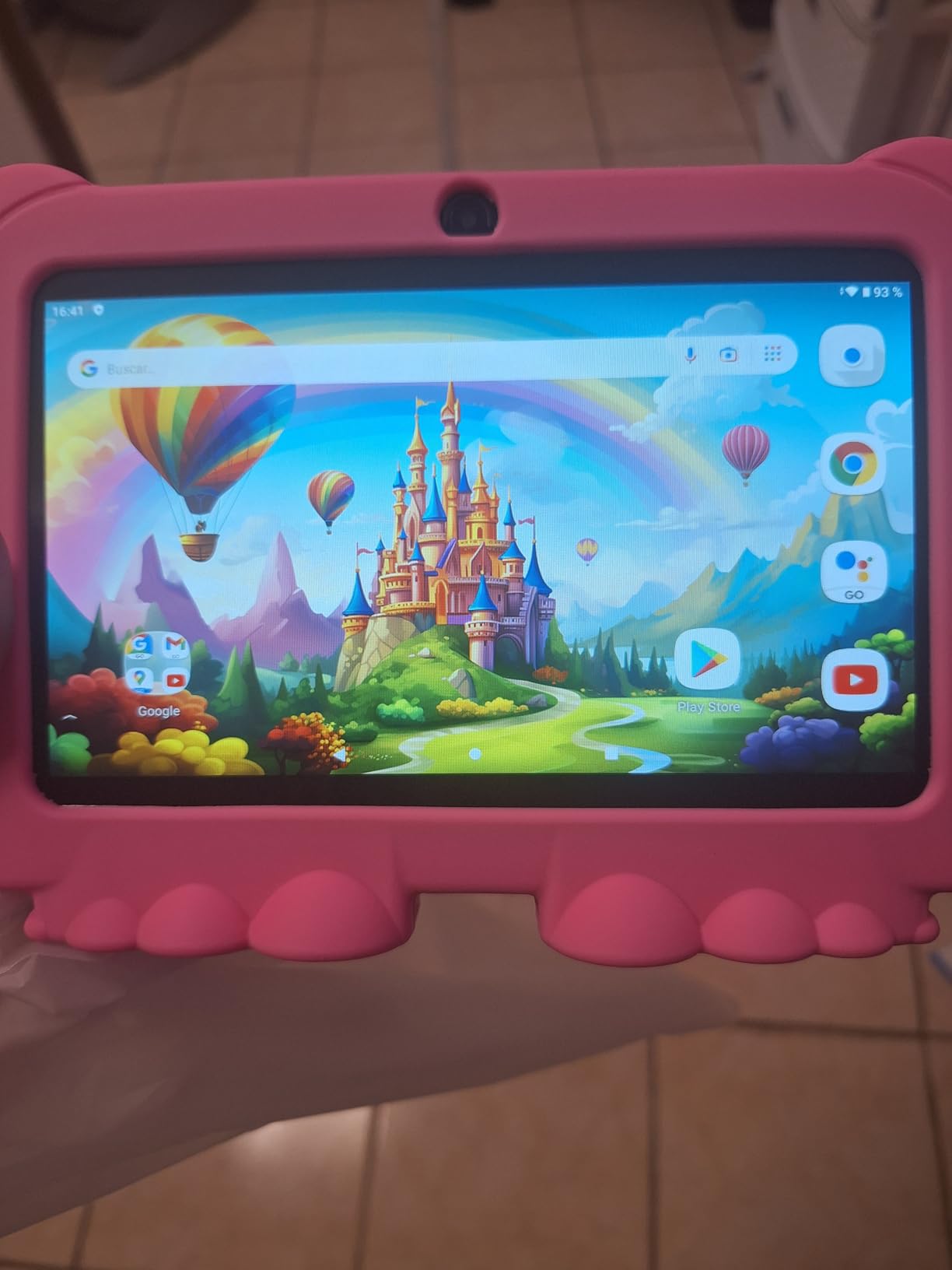 Kids Tablet 7 inch Android 12, 4GB RAM 32GB ROM, 512GB Expandsion, with Parental Control, WiFi, Bluetooth, Dual Camera with Silicone Case, 1PCS(Blue) customer photo 1