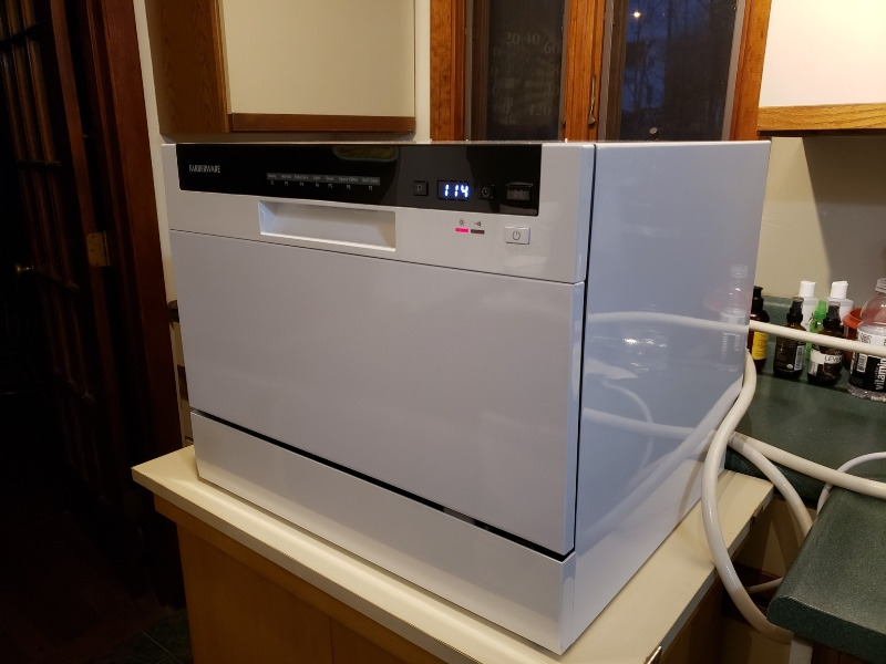 Farberware Compact 6-Place Setting Dishwasher - Portable Mini Countertop Dishwasher with 7 Wash Programs - Perfect for Small Spaces Like Apartment, Dorm, Boat, Camper/RV customer photo 2