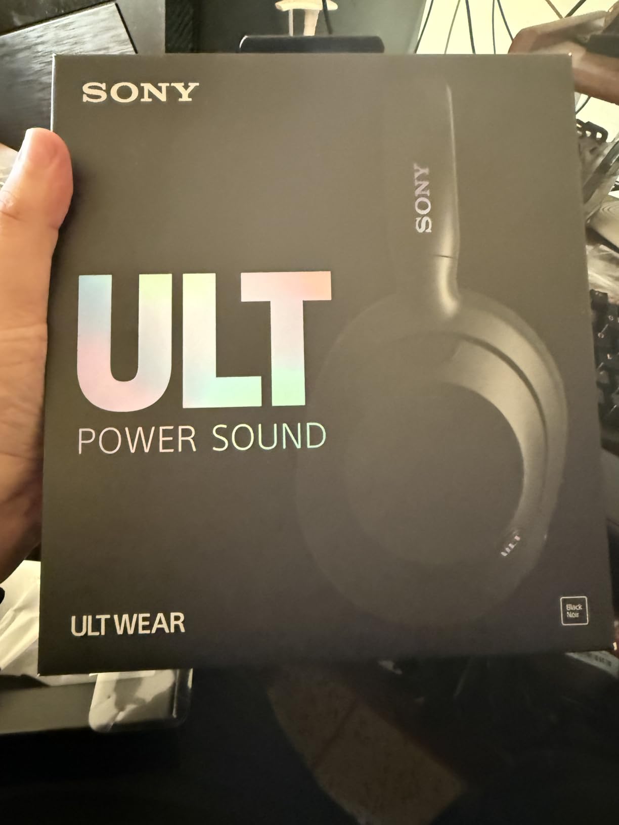 Sony ULT WEAR Over Ear Wireless Noise Canceling Headphones ULT Sound, Massive Bass, Clear Call Quality, Up to 30hr Battery Life, Alexa & Google Assistant, iOS & Android (Black), International Model customer photo 1
