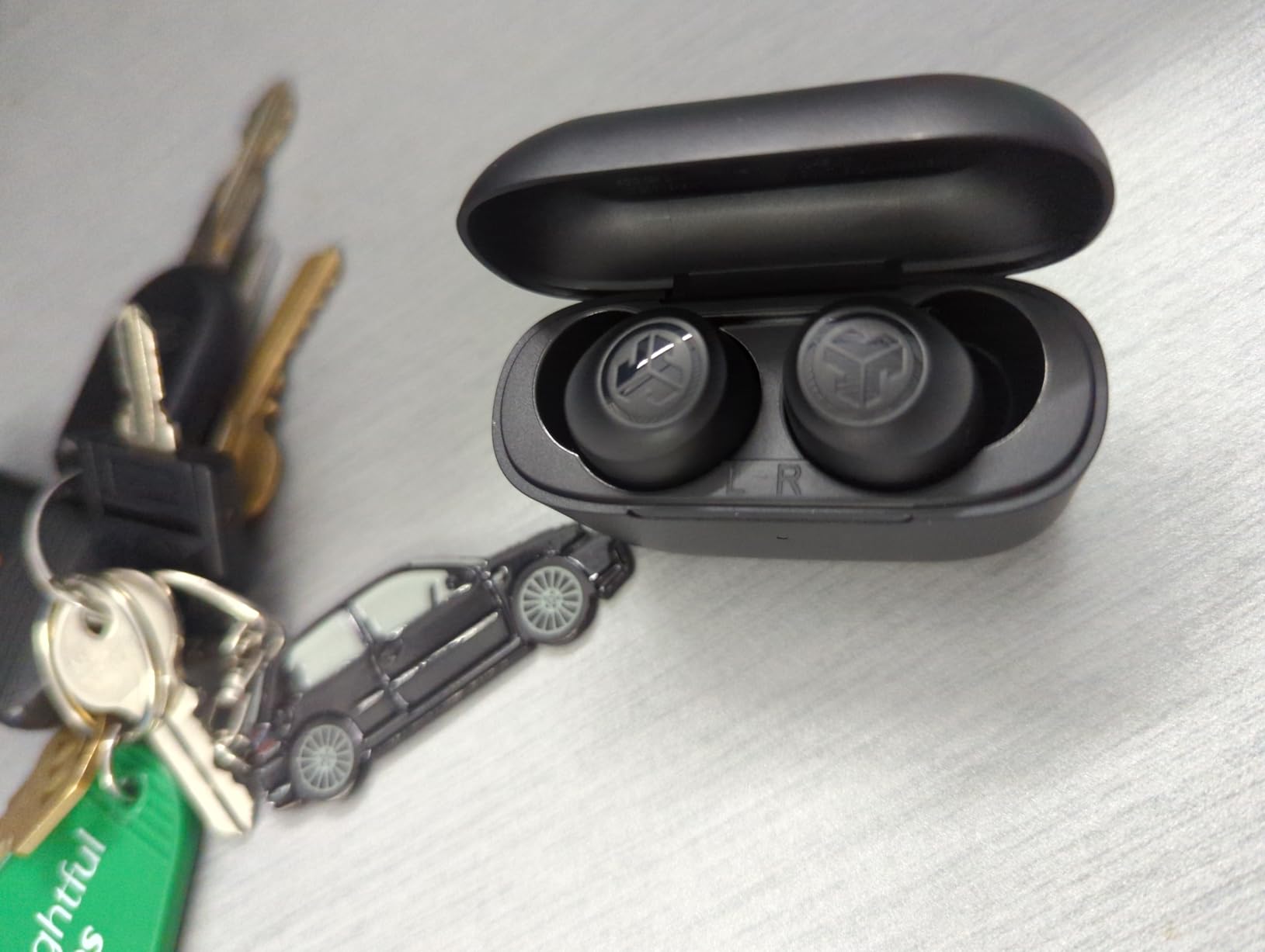 JLab Go Air Pop+ Earbuds, Dual Connect, EQ3 Sound, Black customer photo 2