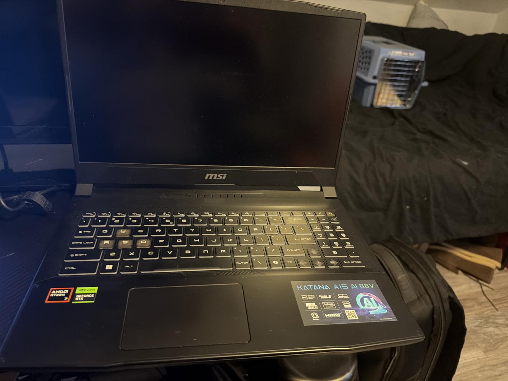 MSI Katana A15 AI 15.6 inch 144Hz FHD Gaming Laptop - Ryzen 7-8845HS, GeForce RTX 4060, 32GB DDR5, 1TB SSD, Cooler Boost 5, Windows 11, B8VF-448US customer photo 1