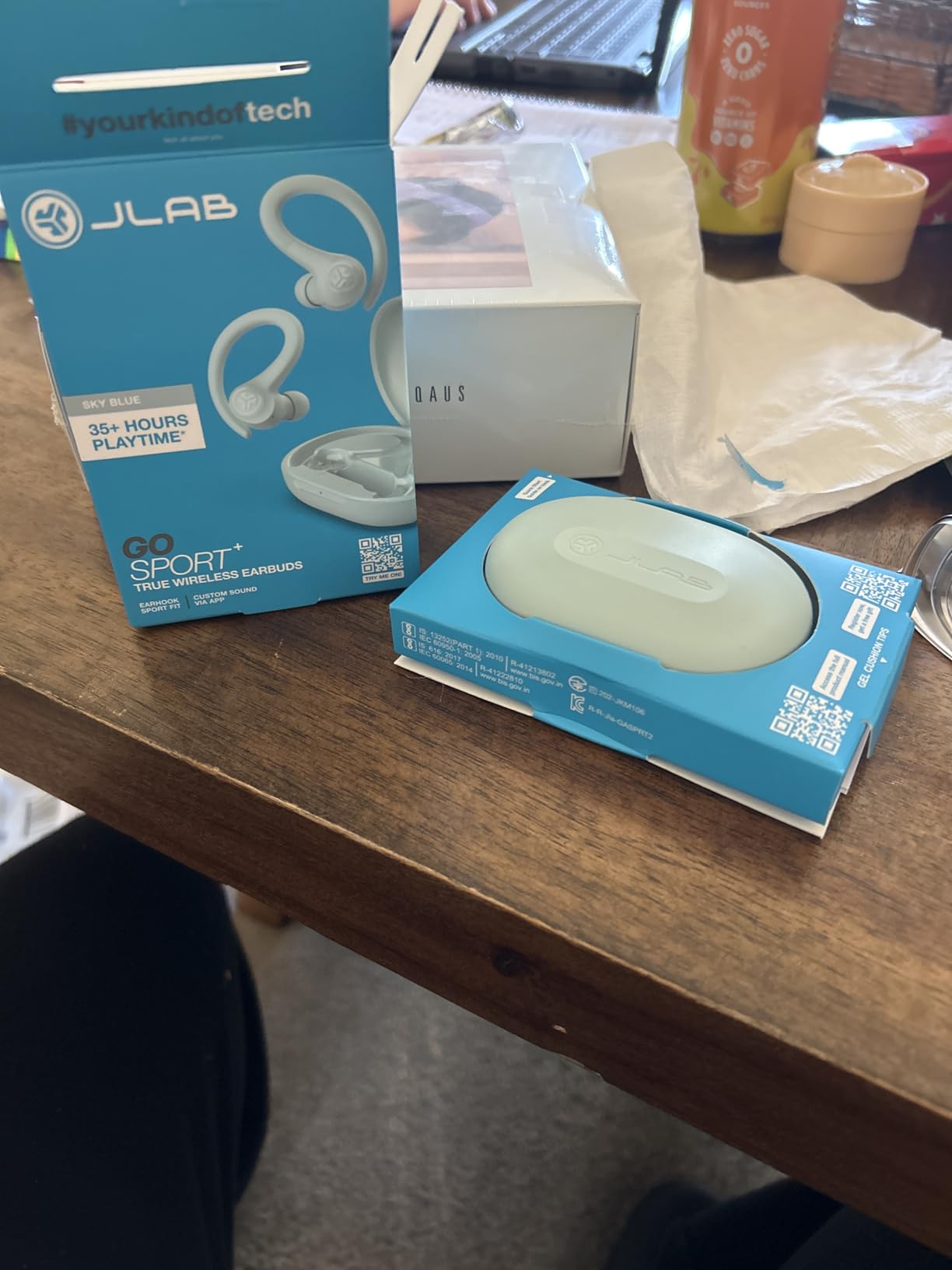 JLab Go Sport+ Wireless Workout Earbuds Featuring C3 Clear Calling, Secure Earhook Sport Design, 35+ Hour Bluetooth Playtime, and 3 EQ Sound Settings customer photo 1