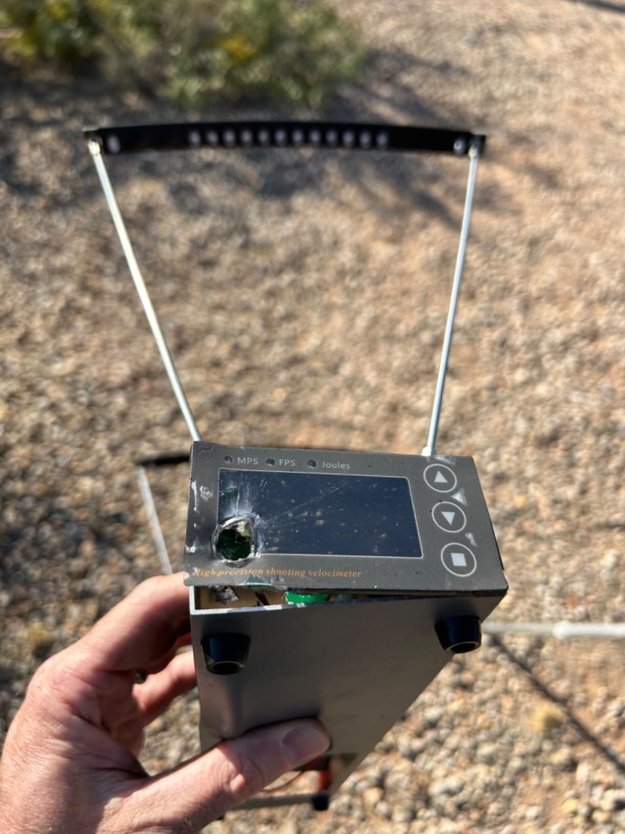 Ballistic Chronograph for Rifle Shooting: Precision Speed Tester with FPS MPS Readings LCD Screens for Archery Arrow Bow customer photo 1