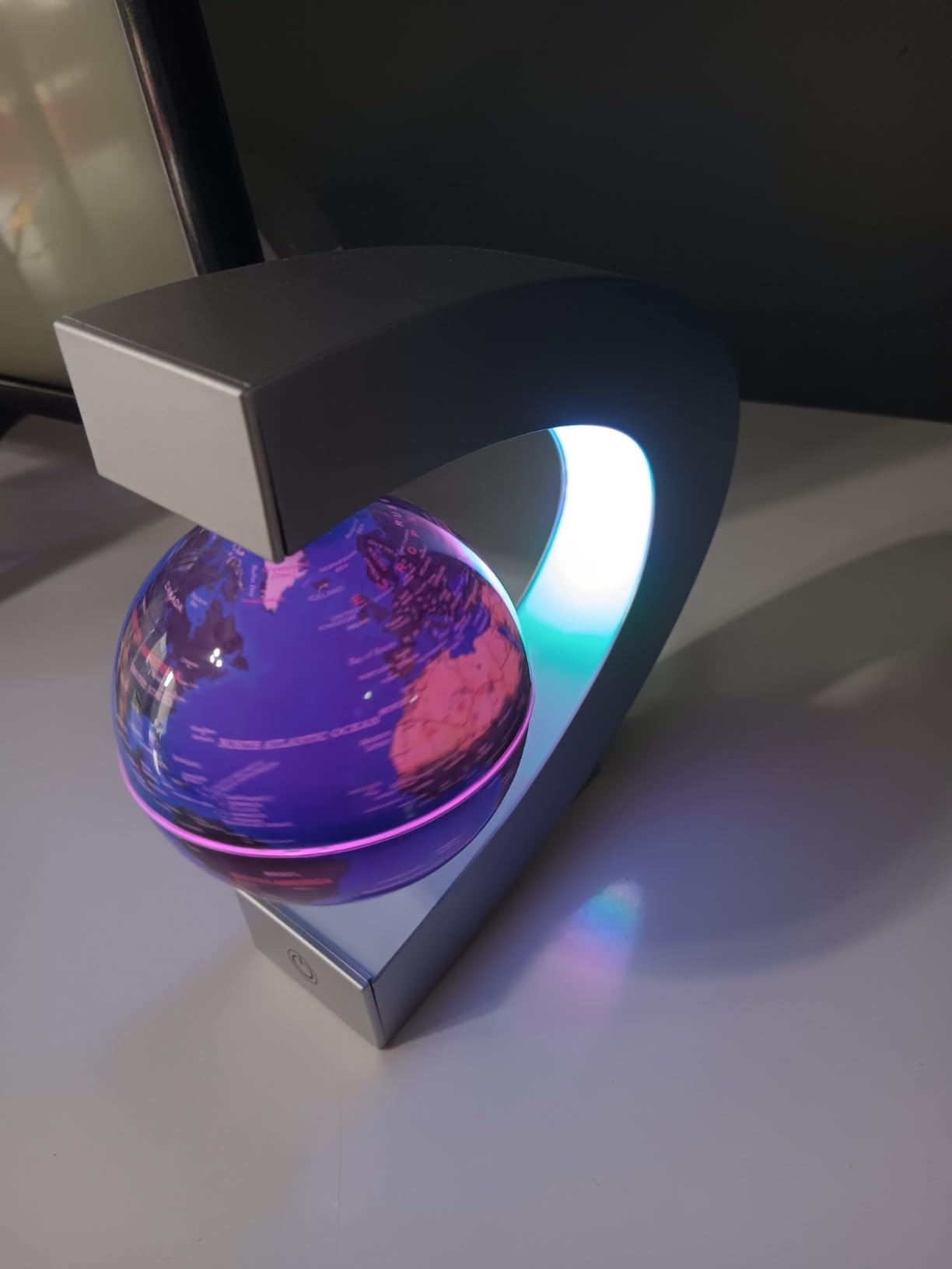 Magnetic Levitating Floating Globe with LED Lights, Cool Tech Gadgets Gifts World Globe Lamp customer photo 2