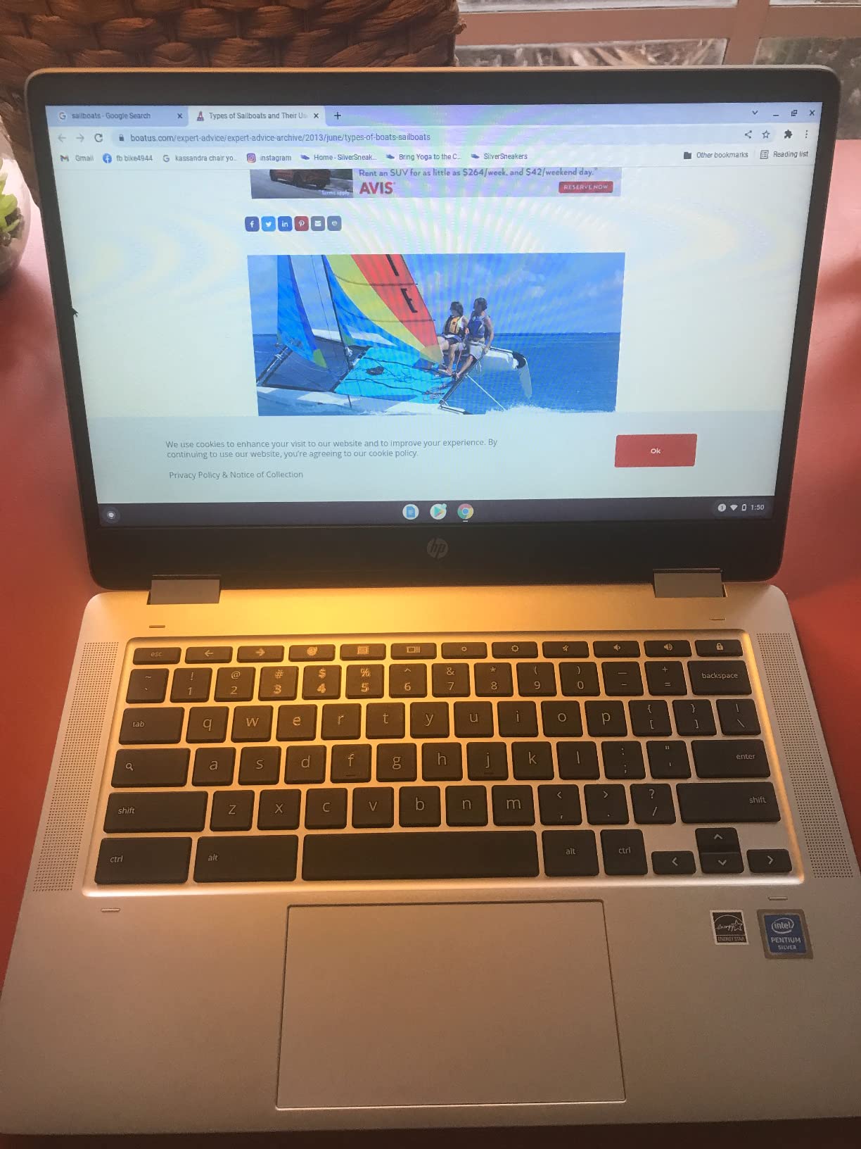 Chromebook Plus x360 14 inch Laptop, FHD Touchscreen, Intel Core i3-N305, 8 GB RAM, 128 GB UFS, Intel UHD Graphics, Chrome OS, 14b-cd0010nr (2024) customer photo 1