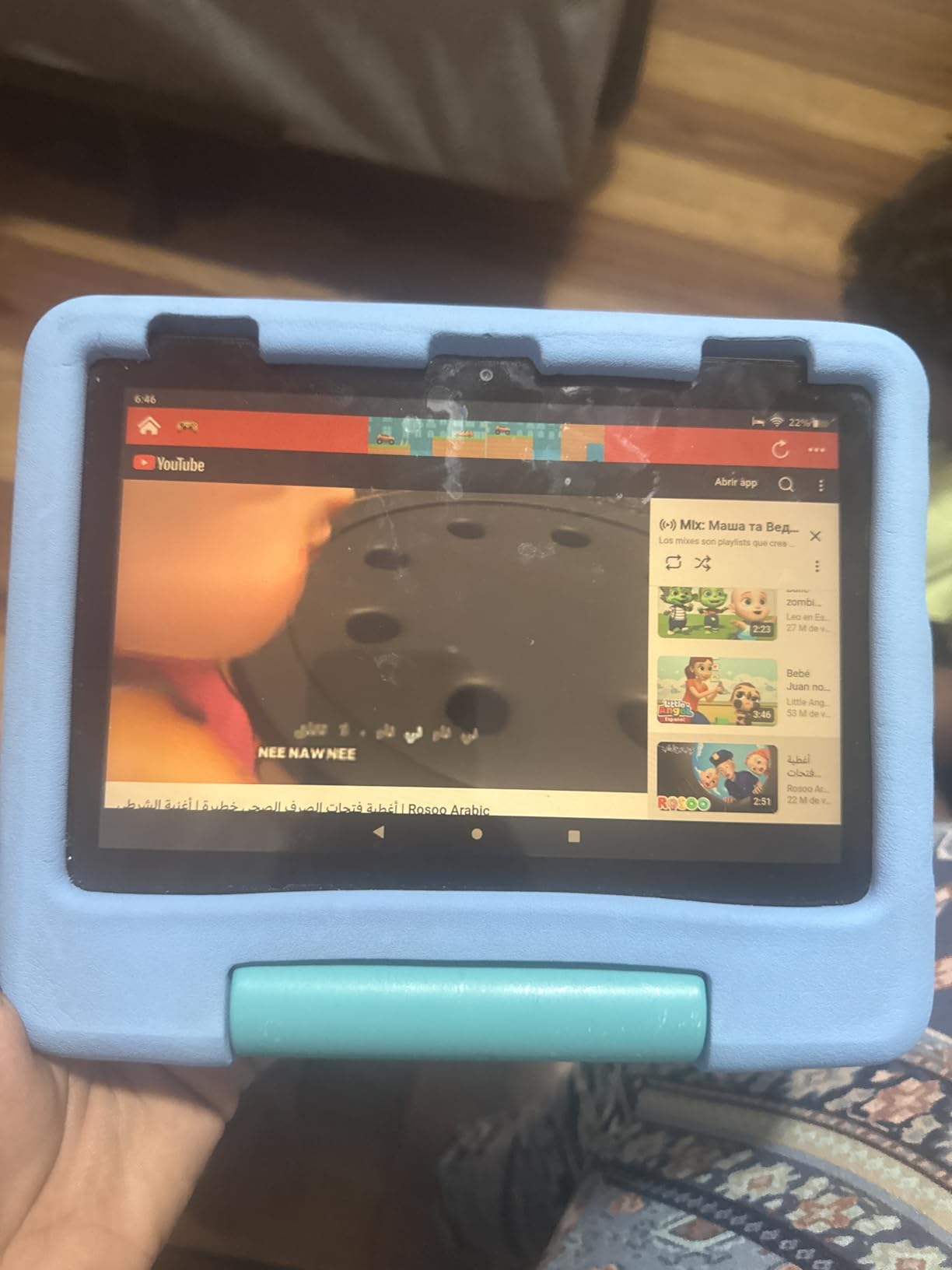 Fire HD 8 Kids tablet (newest model), ages 3-7. With bright 8 HD screen. Includes ad-free and exclusive content, parental controls and 13-hr battery, 32GB, Blue customer photo 2