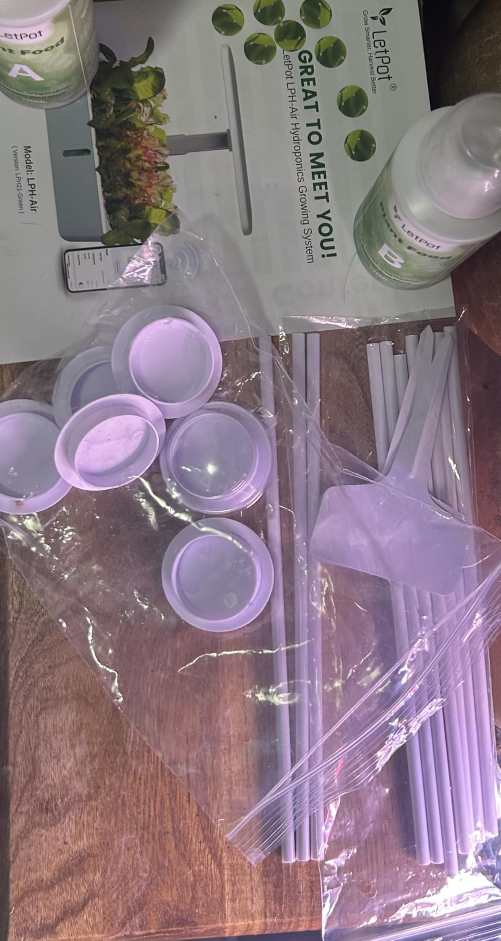 LetPot LPH-Air Hydroponics Growing System Kits, APP & WiFi Controlled Smart Indoor Garden with Adjustable 24W Grow Light Full Spectrum, 10 Pods Planter customer photo 2