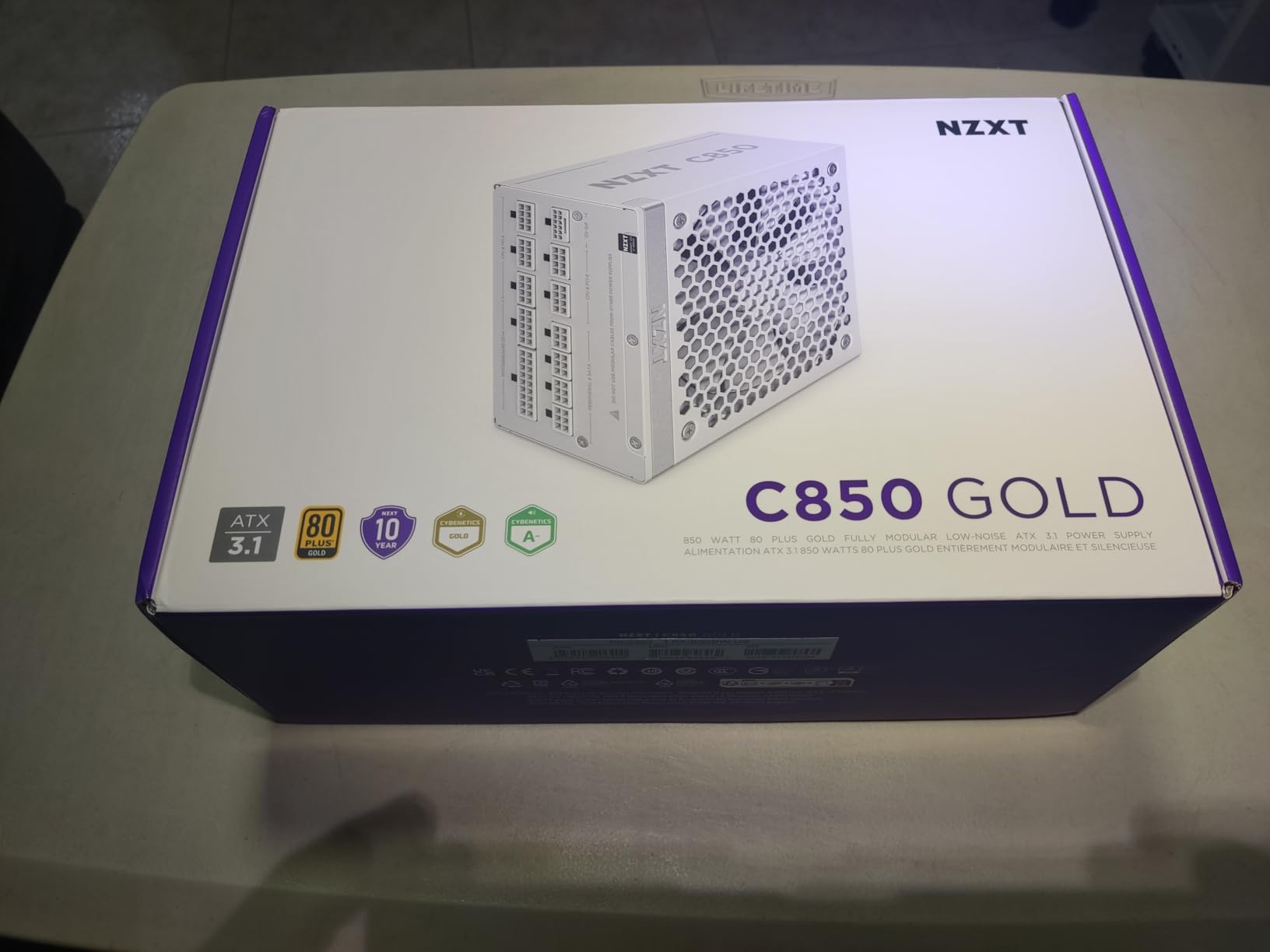 NZXT C850 Gold ATX 3.1 Fully Modular 850W Power Supply customer photo 1