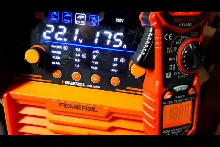 250A MIG Welder,6 in 1 Gas MIG/Gasless Flux Core/Stick/Lift TIG/Spot Welding/Spool Gun Compatible Aluminum Welding Machine Large LED Display 110V/220V Multi Process Welder customer photo 2