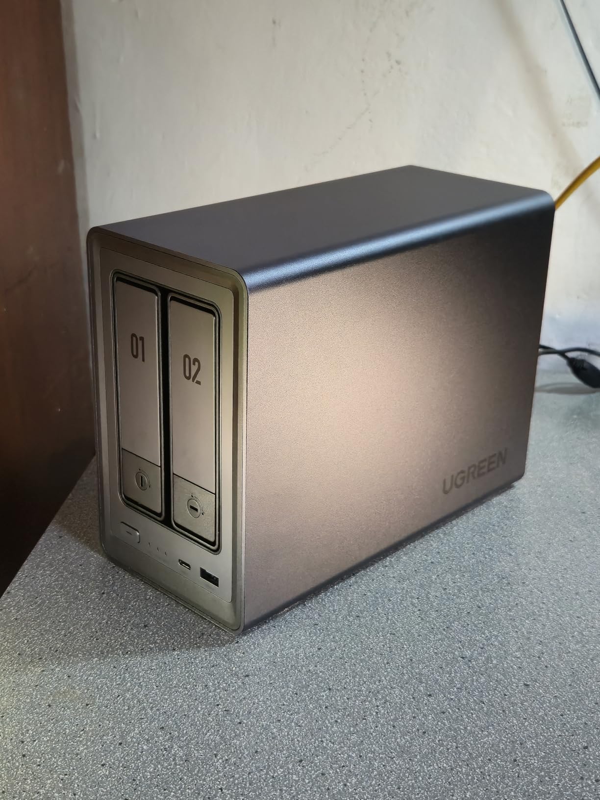 UGREEN NAS DXP2800 2-Bay Desktop All-Round NASync Ideal for Small Team, Enthusiasts, Intel N100 Quad-core CPU, 8GB DDR5 RAM, 2.5GbE, 2X M.2 NVMe Slots, 4K HDMI customer photo 2