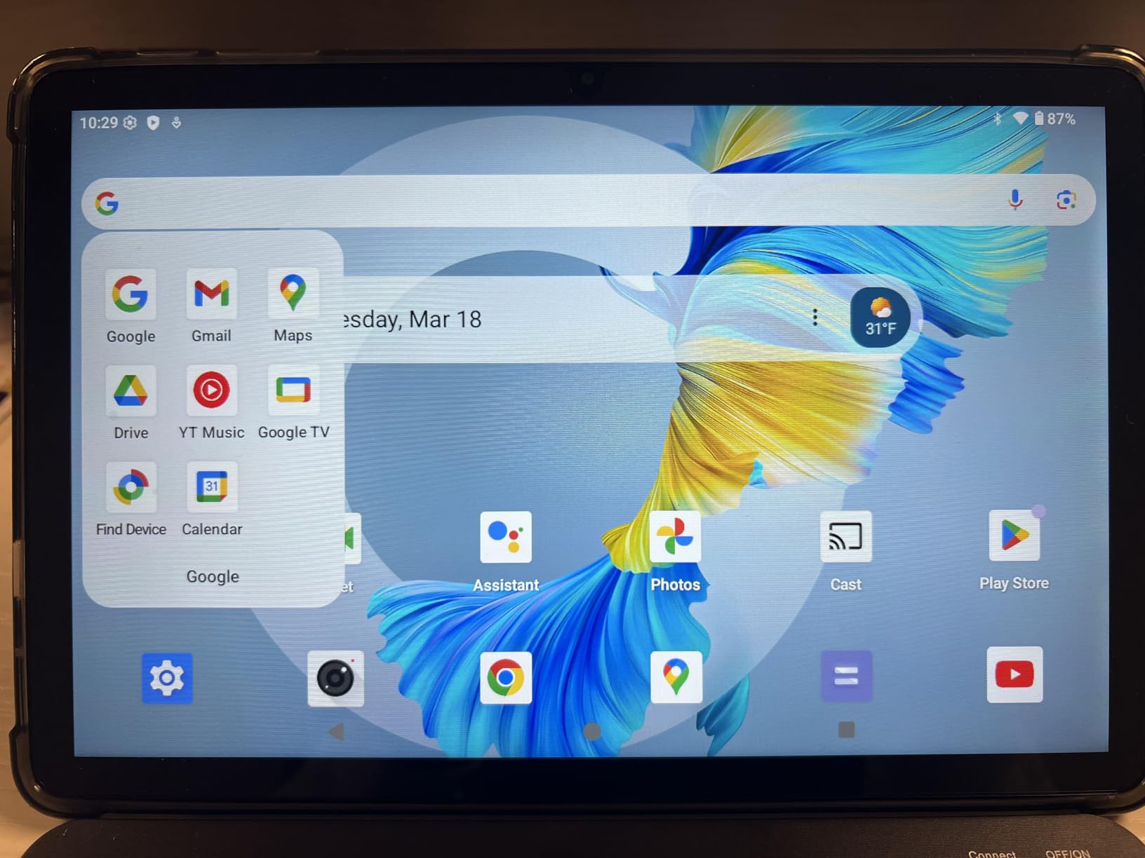 Android 16 Tablet, 11 Inch Tablets with Octa Core Processor, 28GB RAM 128GB ROM 1TB Expand, Widevine L1, 8000mAh Battery, 2.4/5Ghz Dual WiFi/GPS/FM, 5/8MP Cameras, Case Included, Blue customer photo 1