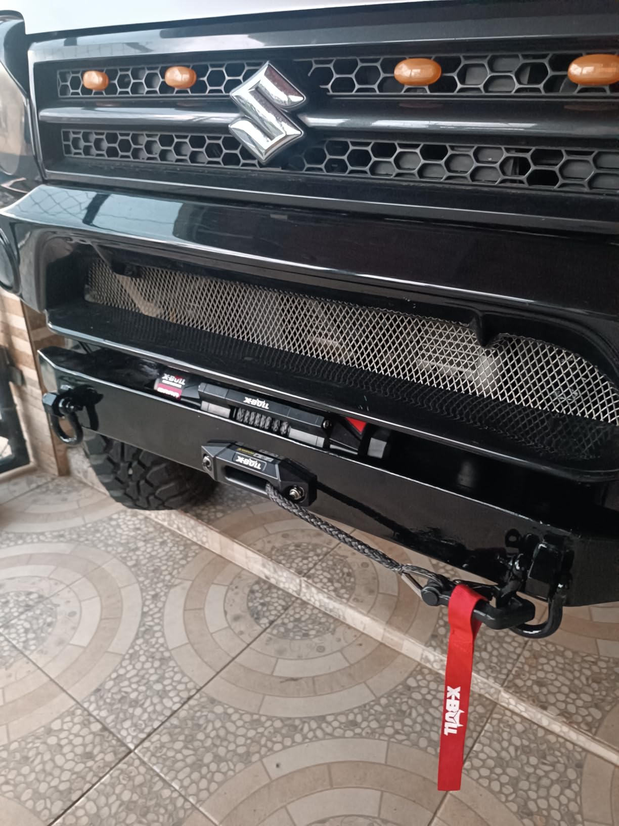 X-BULL New 12V DC 3000LBS IP68 Waterproof Electric Winch for Towing ATV/UTV, Boat, Off Road, Wireless Remote and Corded Control Recovery, Portable Synthetic Rope Electric Winch with Hawse Fairlead customer photo 1