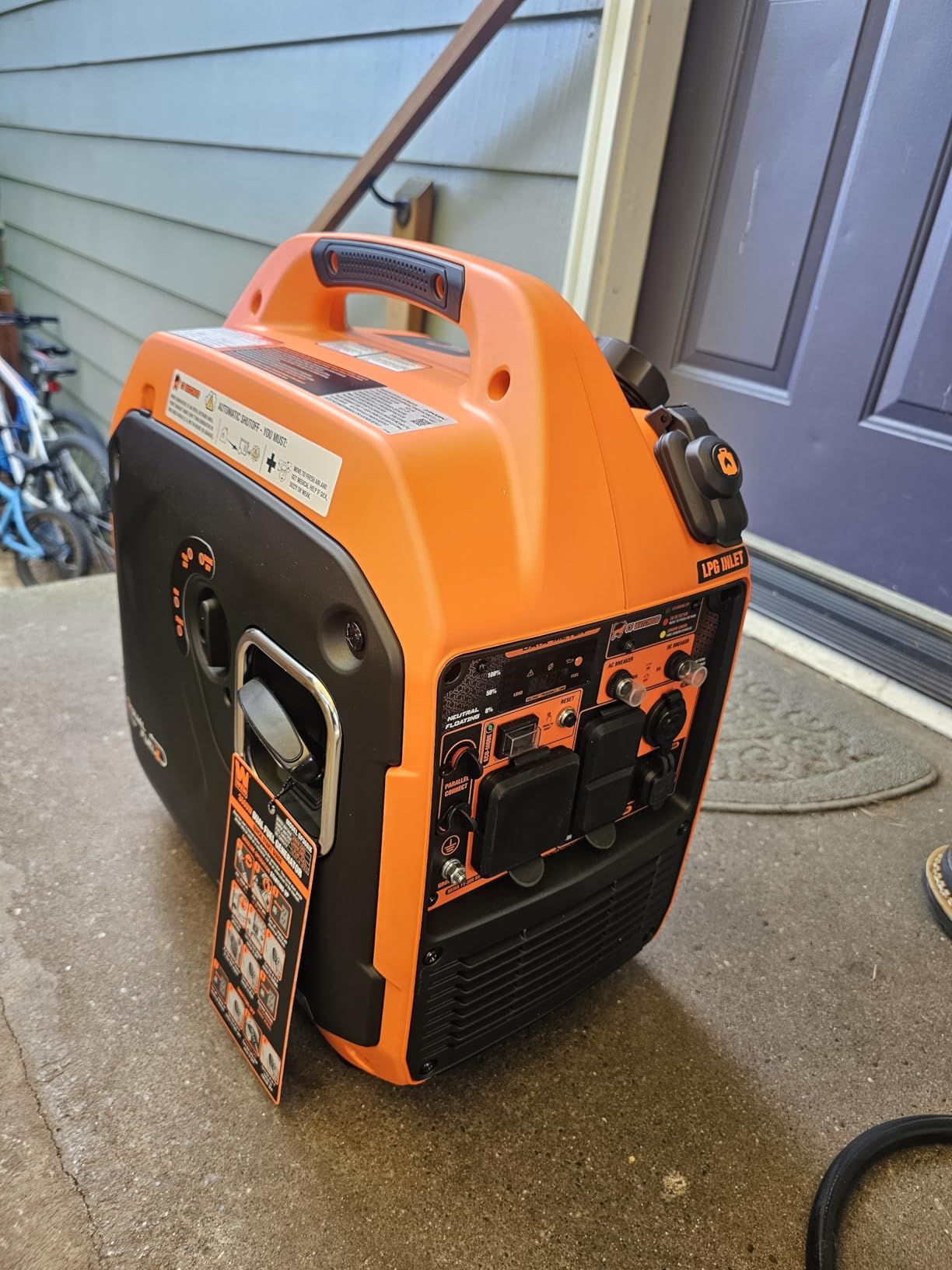 WEN Quiet and Lightweight 3600-Watt Dual Fuel RV-Ready Portable Inverter Generator with Fuel Shut Off and CO Watchdog customer photo 2