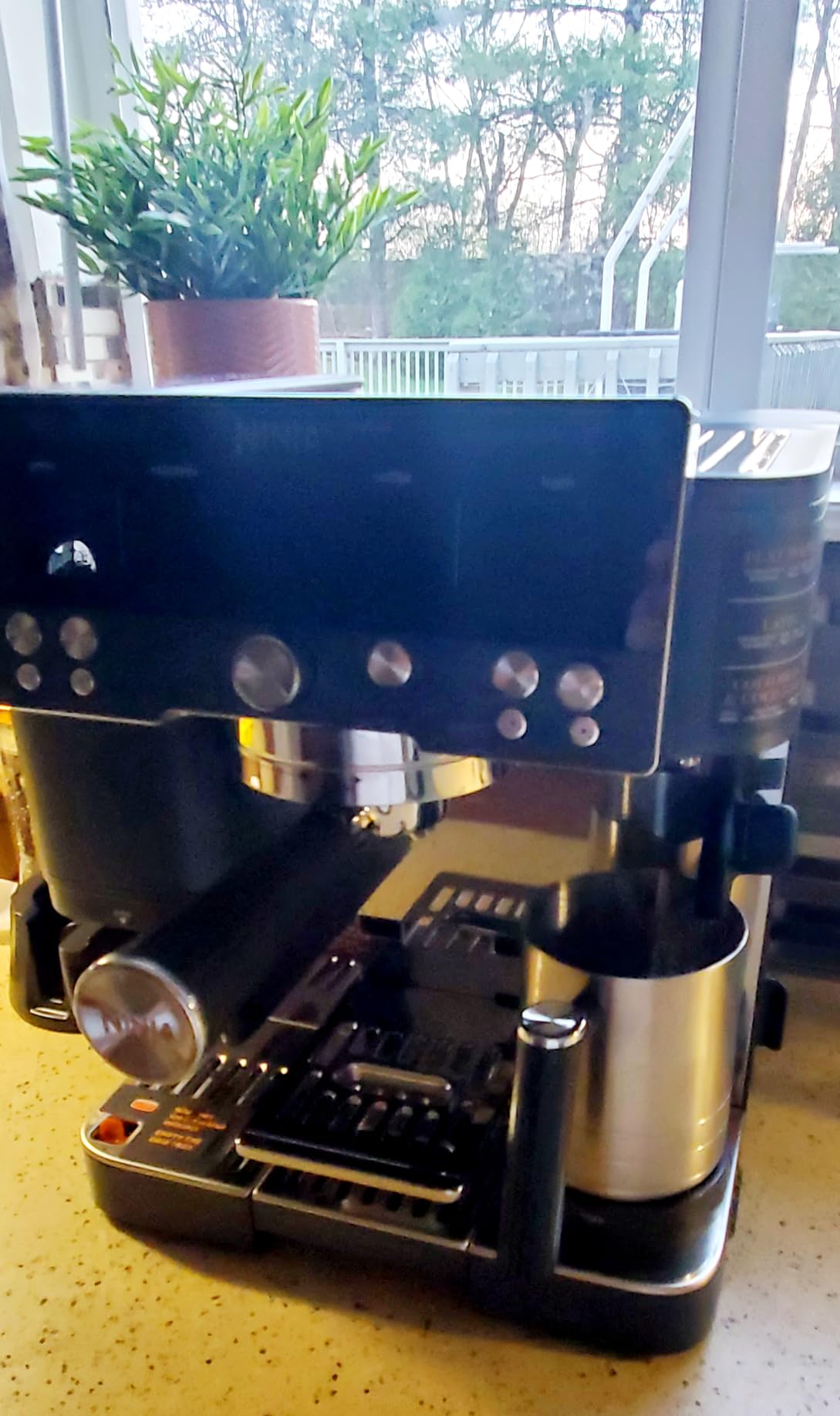 Ninja Luxe Café Premier 3-in-1 Espresso Machine, Drip Coffee, & Rapid Cold Brew | Built-in Coffee Grinder, Hands-Free Milk Frother, Assisted Tamper for Cappuccinos & Lattes | Stainless Steel | ES601 customer photo 1