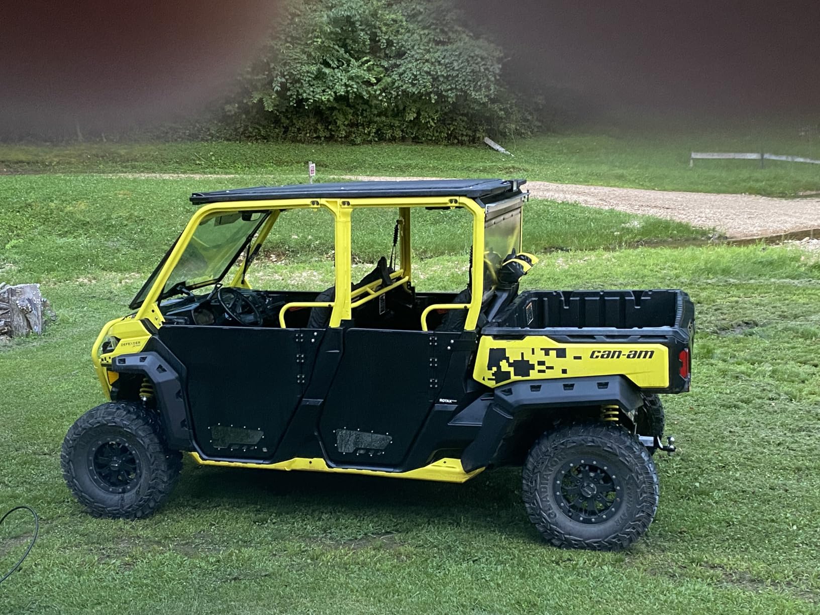 KEMIMOTO UTV Half Door 4pcs, compatible with Can-Am Defender MAX 2017-2025, Aluminum Hard UTV Door Side by Side, OEM Replace 715006316 customer photo 1
