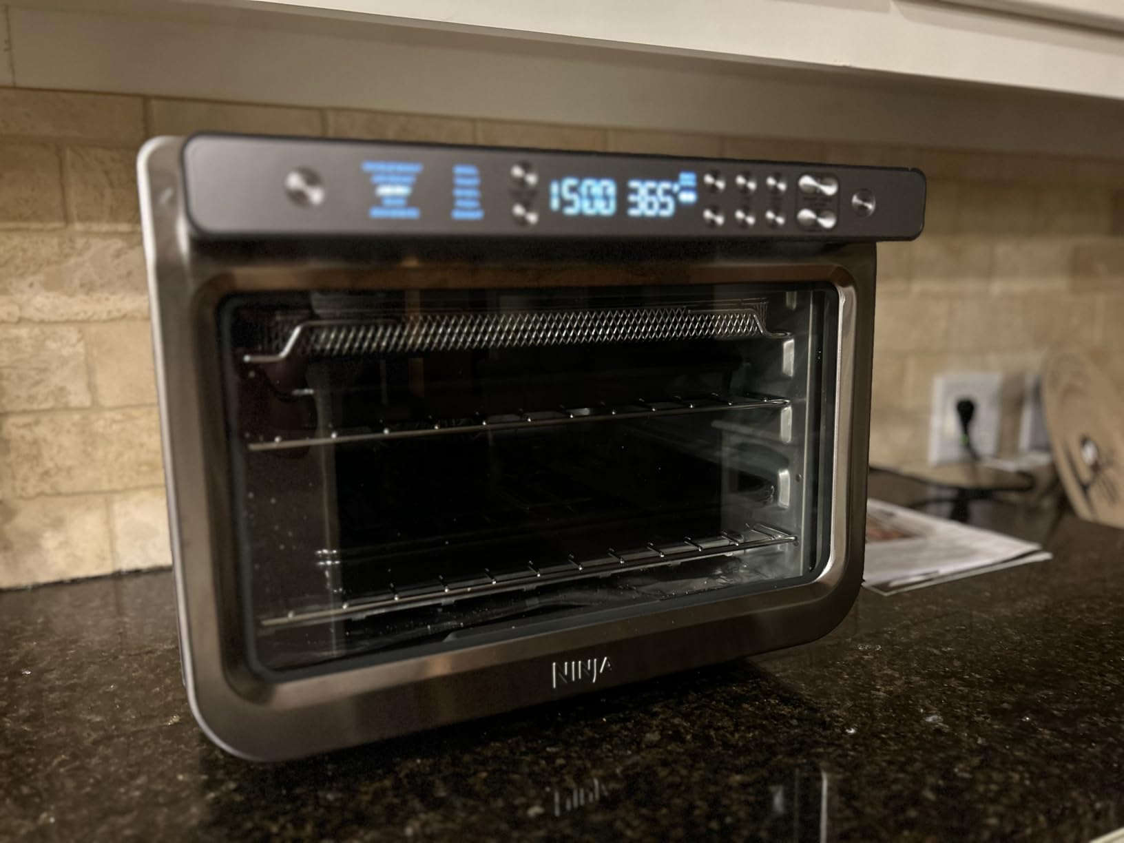 Ninja Prestige Smart XL with Pro Cook System 10-in-1 Air Fry Digital Countertop Convection Toaster Oven with Air Fry, Air Roast, Broil & Bake, Pro Cook Thermometer, 1800 Watts, Stainless Steel, DT551 customer photo 2