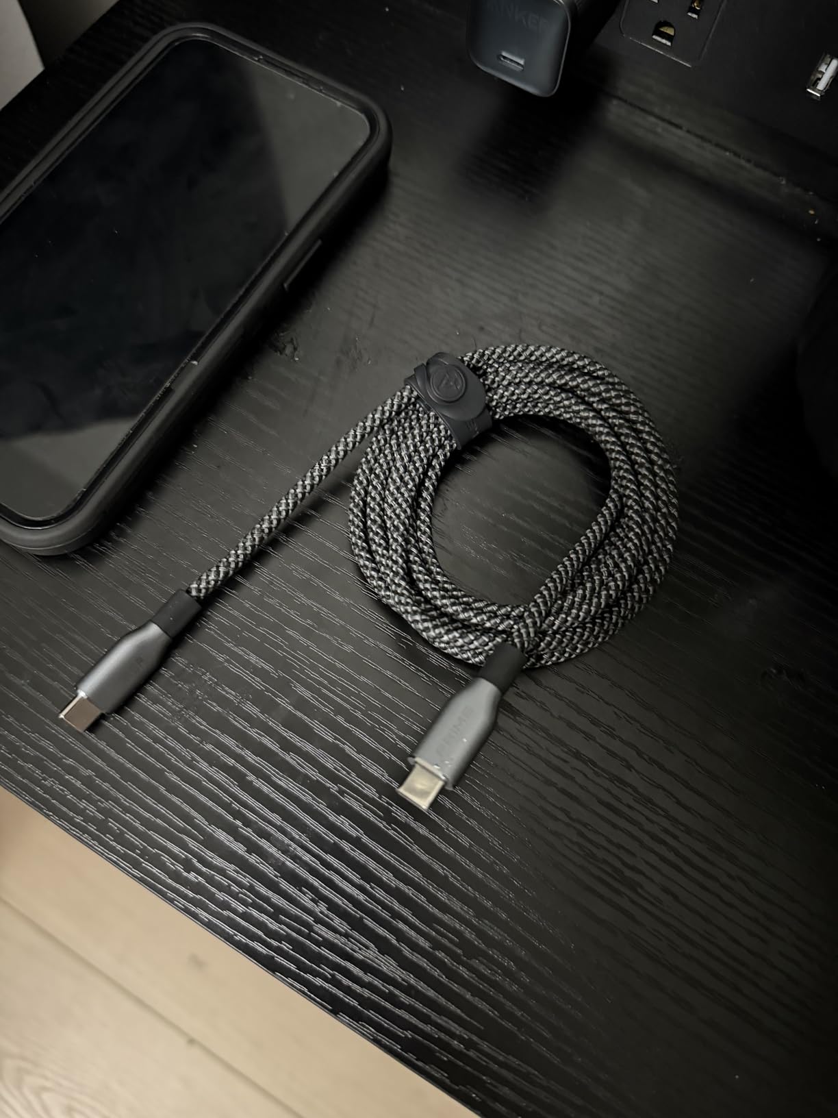 Anker Prime USB C to USB C Cable, 240W Fast Charging Cord, Upcycled-Braided Nylon with 100-Year Bend Durability for iPhone 17 Series, MacBook, Galaxy S24 (6 FT) customer photo 2