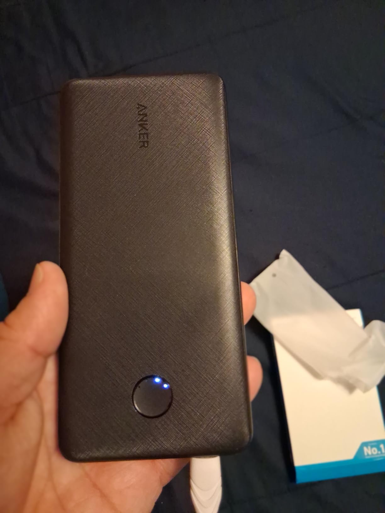 Anker Power Bank(PowerCore 10K), Compact Travel-Ready 10,000mAh Battery Pack with PowerIQ Charging Technology, 5V/3A High-Speed Charging for iPhone, iPad,and More (1, Black) customer photo 1