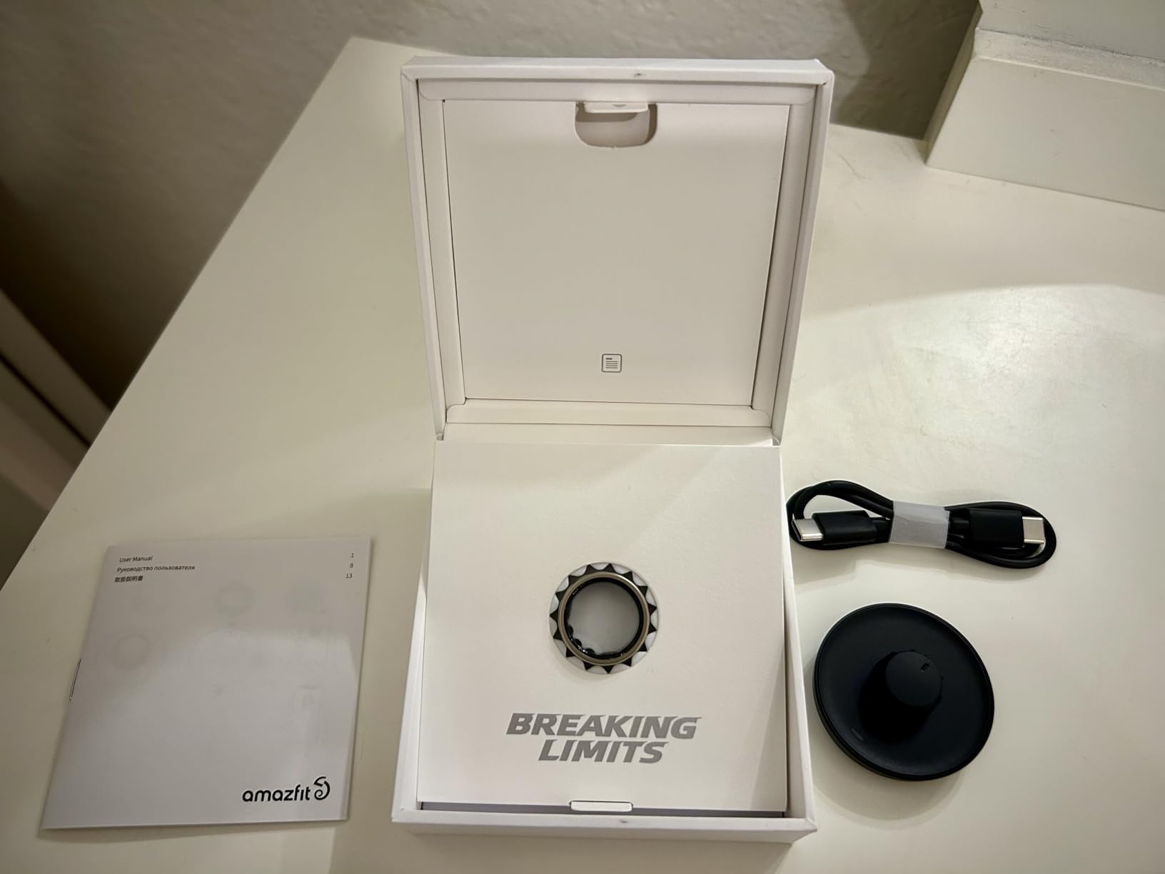 Amazfit Helio Smart Ring - Fitness Tracker Ring, No Subscription, Monitors Sleep, Heart Rate & Stress, Titanium Alloy customer photo 1