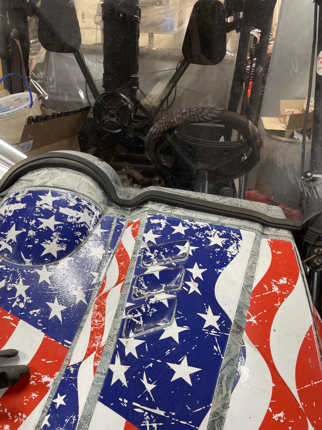 StarknightMT Front Rhino Windshield Scratch Resistant PC Full Windshield Compatible With 2006-2008 Rhino 450 | 2004-2007 Rhino 660 | 2008-2013 Rhino 700 - Heavy Duty Clear customer photo 1