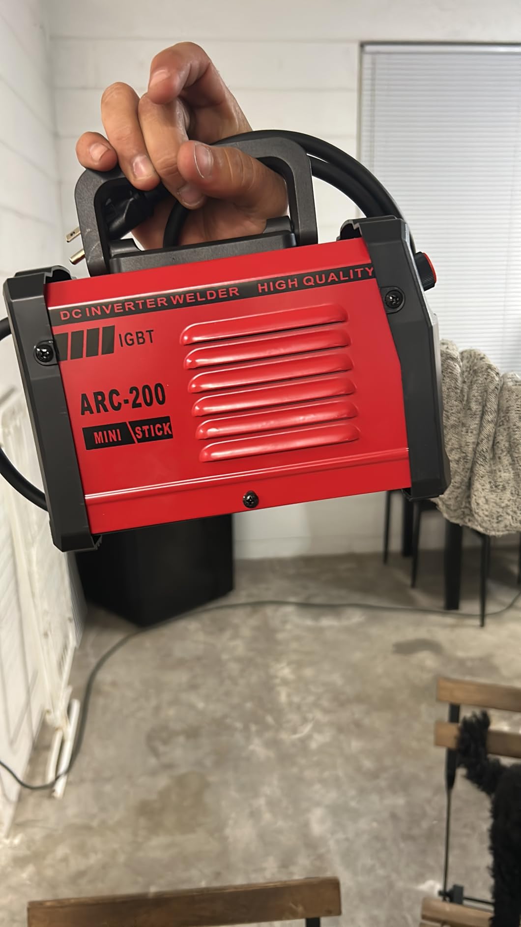 200Amp 20PCS Rods Stick Welder, Super MINI Portable Welding Machine, IGBT Inverter Welder Machine 110V with Hot Start Arc Force Anti-Stick, for 1/16
