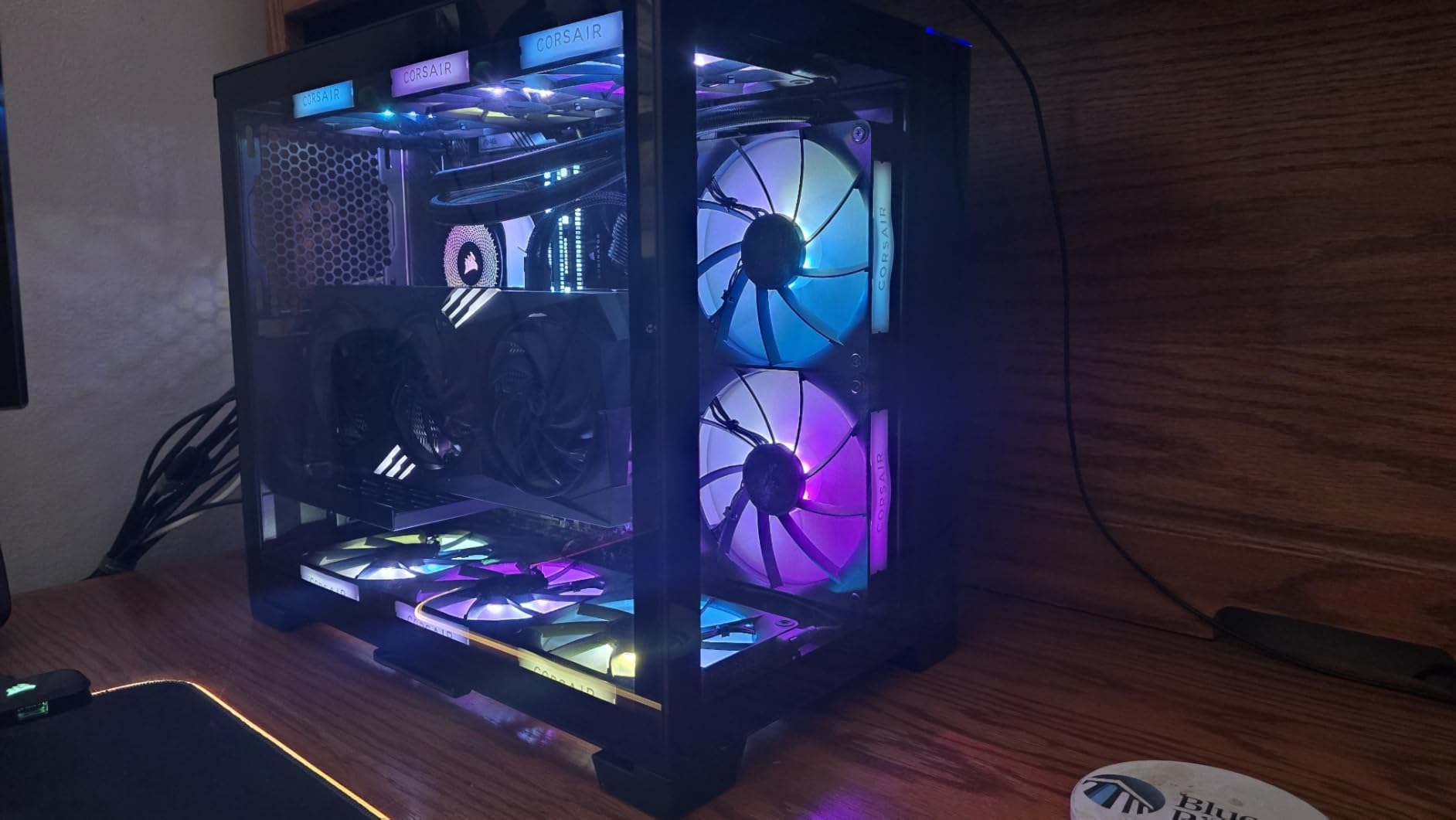 CORSAIR iCUE Link Titan 360 RX RGB Liquid CPU Cooler - 360mm AIO - Low-Noise - FlowDrive Cooling Engine - Intel LGA 1851/1700, AMD AM5/AM4 - 3X RX120 RGB Fans - iCUE Link System Hub Included - Black customer photo 2