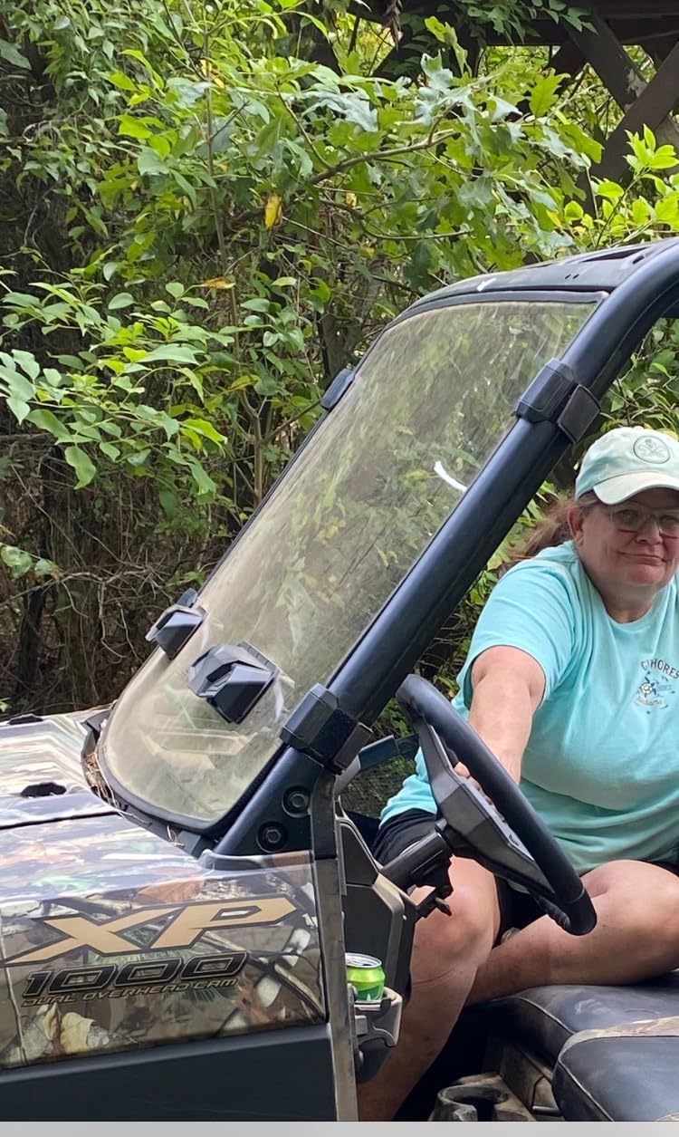 StarknightMT Ranger XP 1000 Flip Windshield, Ranger Front Full Windshield Compatible with Polaris Ranger XP 1000/ Crew XP 1000 2017-2026, Ranger 1000/ Crew 1000 2020-2026, Work with Grab Bar customer photo 2