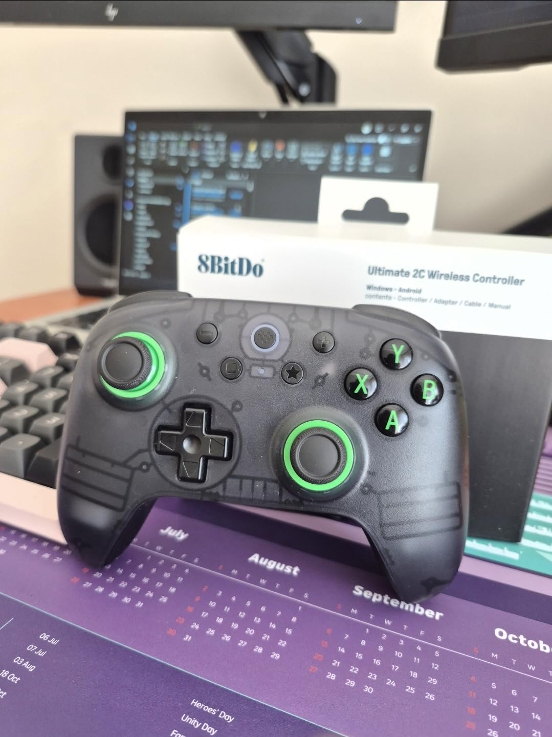 8BitDo Ultimate 2C Wireless Controller for Windows PC and Android, with 1000 Hz Polling Rate, Hall Effect Joysticks and Triggers, and Remappable L4/R4 Bumpers (Green) customer photo 2