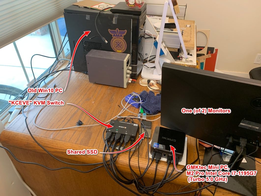 GMKtec Mini PC Intel Core i7-1185G7 (Turbo 4.8 GHz) 16GB DDR4 512GB SSD M2 Pro S Desktop Mini Computers WiFi 6, USB4.0, BT 5.2, DP, HDMI, RJ45 2.5G customer photo 2