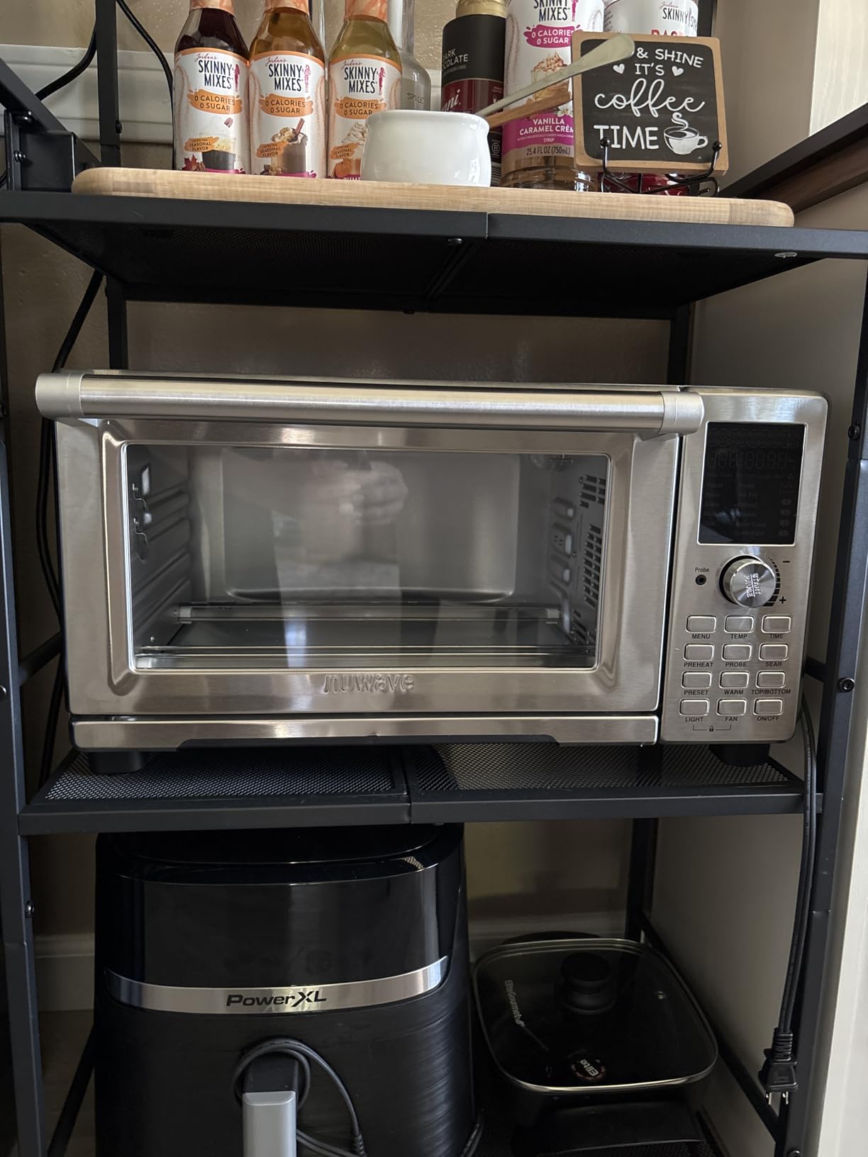 Nuwave Bravo XL Pro Air Fryer Toaster Oven with Grill Combo, 2025 New Ultra-Fast Convection System, 35% Crispier, 2X More Even, 142 Presets, 50-500F, Smarter Probe, PFAS Free, 30QT, Stainless Steel customer photo 2