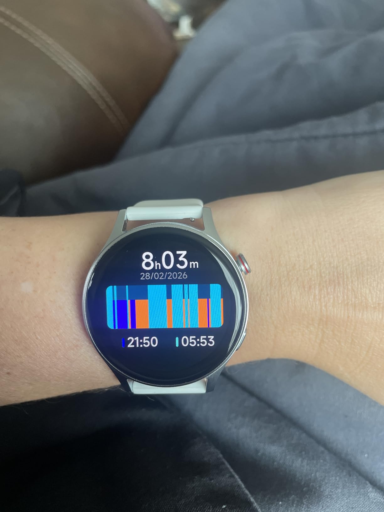 Smart Watch for Women, Answer/Make Call, 1.32'' AMOLED Ultra-Clear Screen Fitness Tracker with Heart Rate/Sleep/SpO2 Monitor, Smartwatch for iPhone/Samsung/Android, 110+ Sport Modes, 3ATM Waterproof customer photo 2