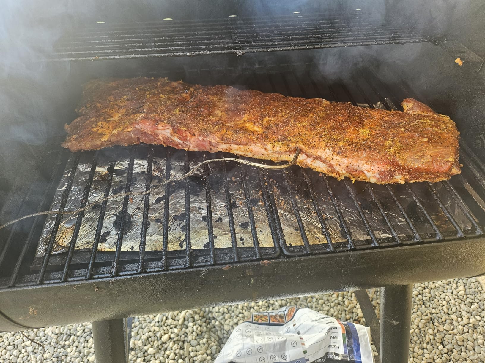 Electric Wood Pellet Smoker Grill 8 In 1 BBQ Grills for Outdoor Grill with Auto Feed & PID Temperature Control (180-450°F) and Rain Cover 456 Sq.In Cook Area customer photo 1