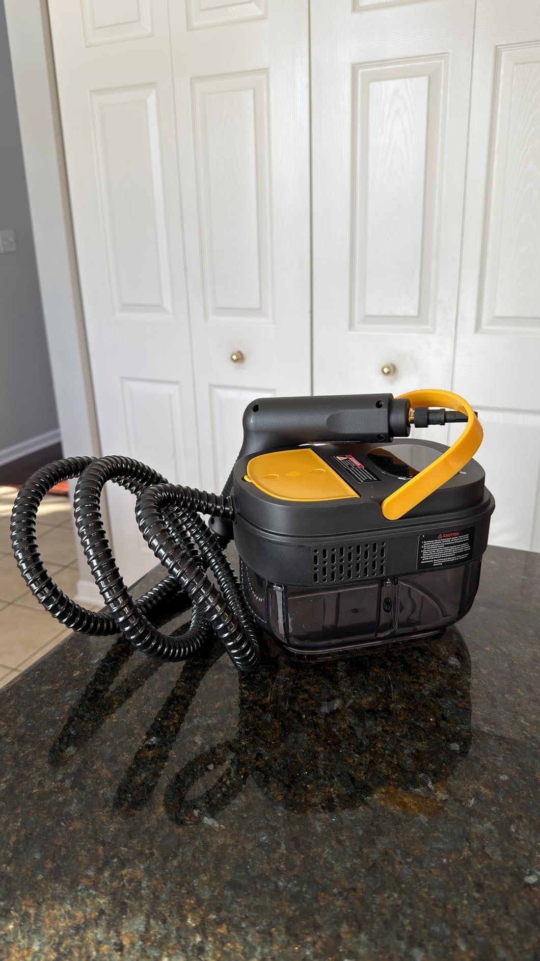 Gautye Steam Cleaner, 3 Level Adjustable Handle, 15s Heat Up, 1.69 Quarts Tank, Portable Steamer for Cleaning with 15 pcs Accessories, Steam Cleaner for Home for Dirt, Grease, Grout, Tile,Floor, Car customer photo 2