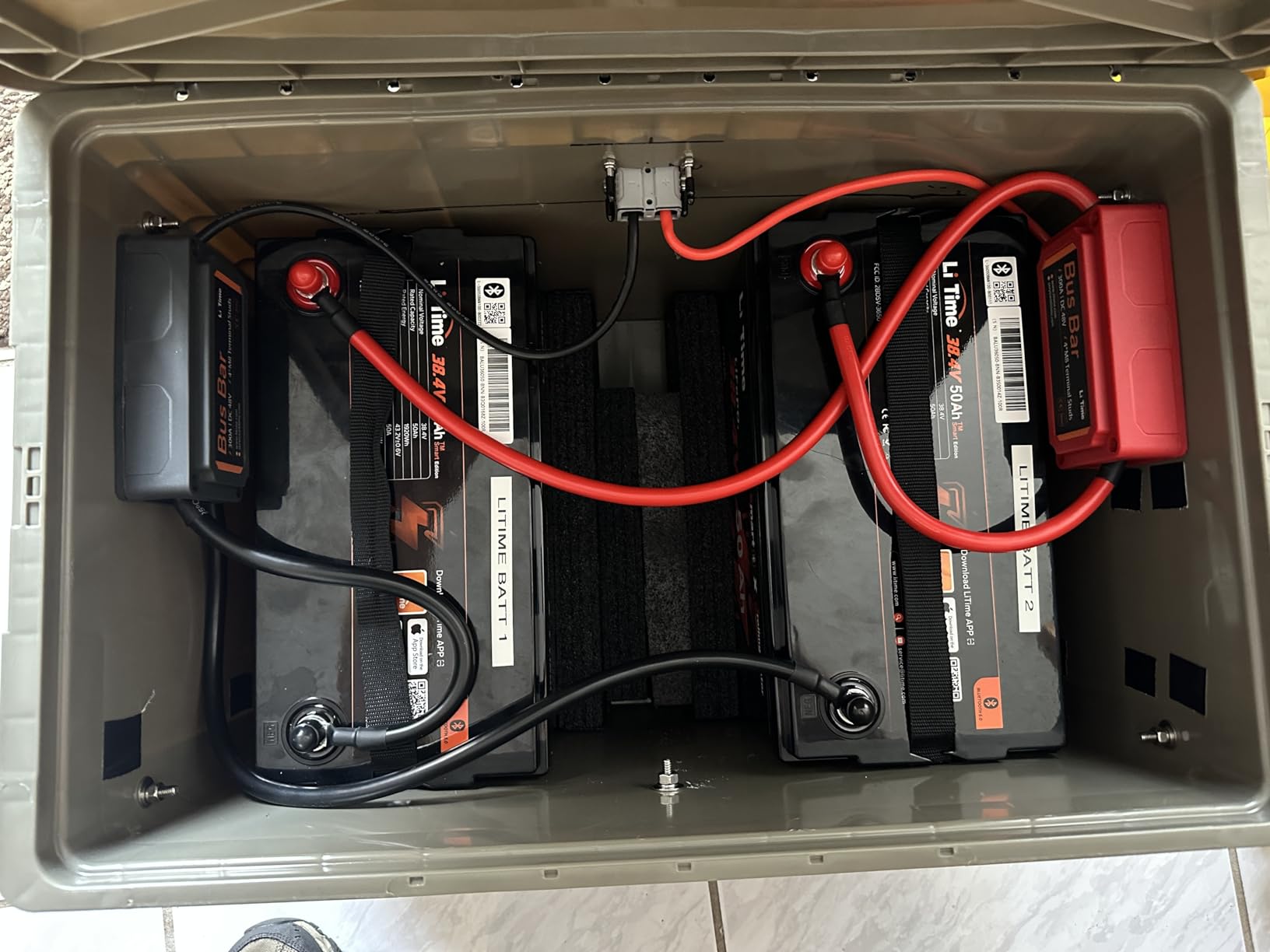 LiTime 36V 50Ah Trolling Motor Bluetooth Low-Temp Protection LiFePO4 Battery Built in 50A BMS, Deep Cycle Group31 Lithium Iron Phosphate Battery Perfect for Trolling Motors, Marine, Boat, Home Energy customer photo 2