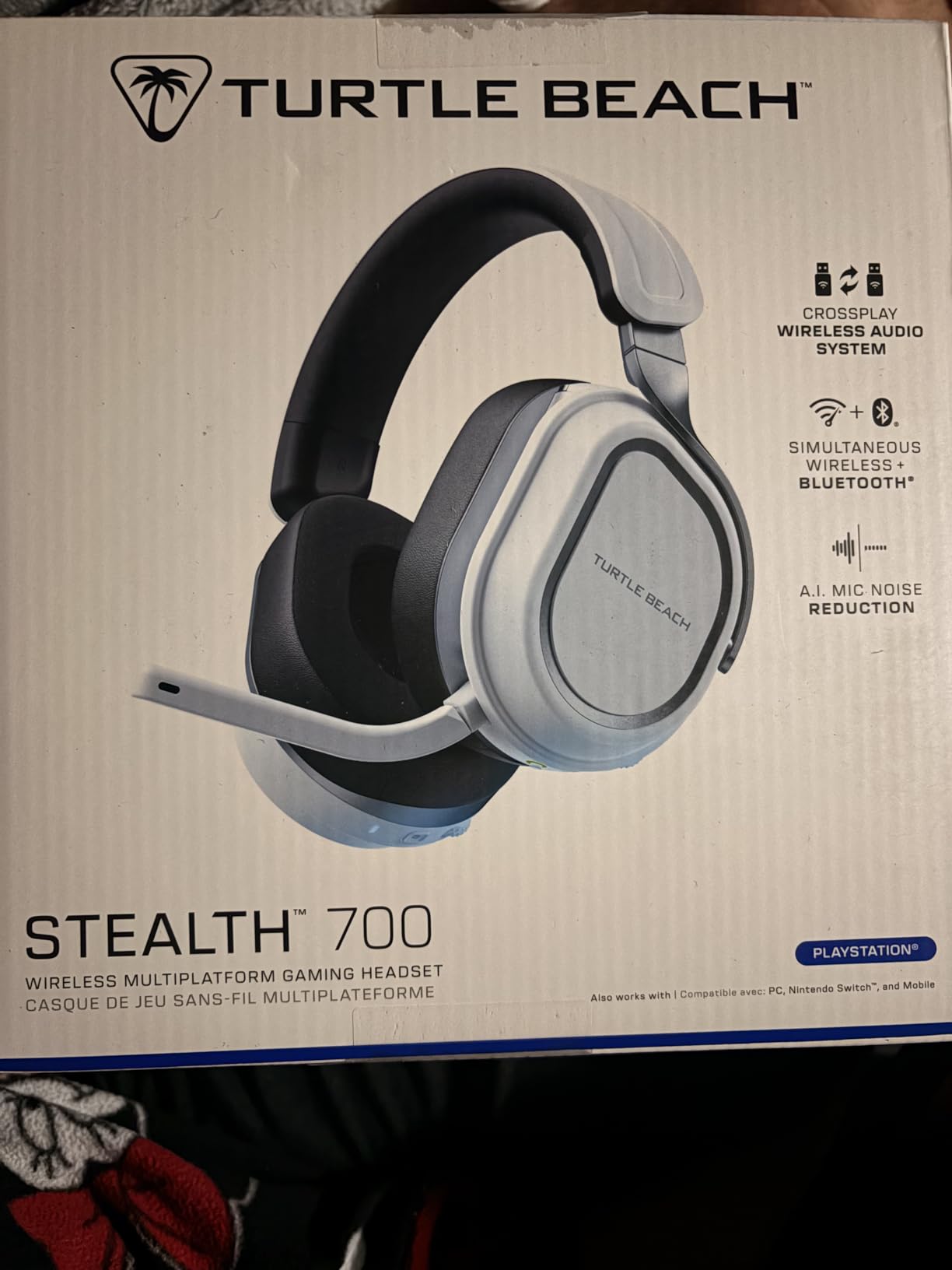 Turtle Beach Stealth 700 Gen 3 Wireless Multiplatform Amplified Gaming Headset for PS5, PS4, PC, Mobile - 60mm Drivers, AI Noise-Cancelling Mic, Bluetooth, 80-Hr Battery, Dual Transmitters - Black customer photo 2