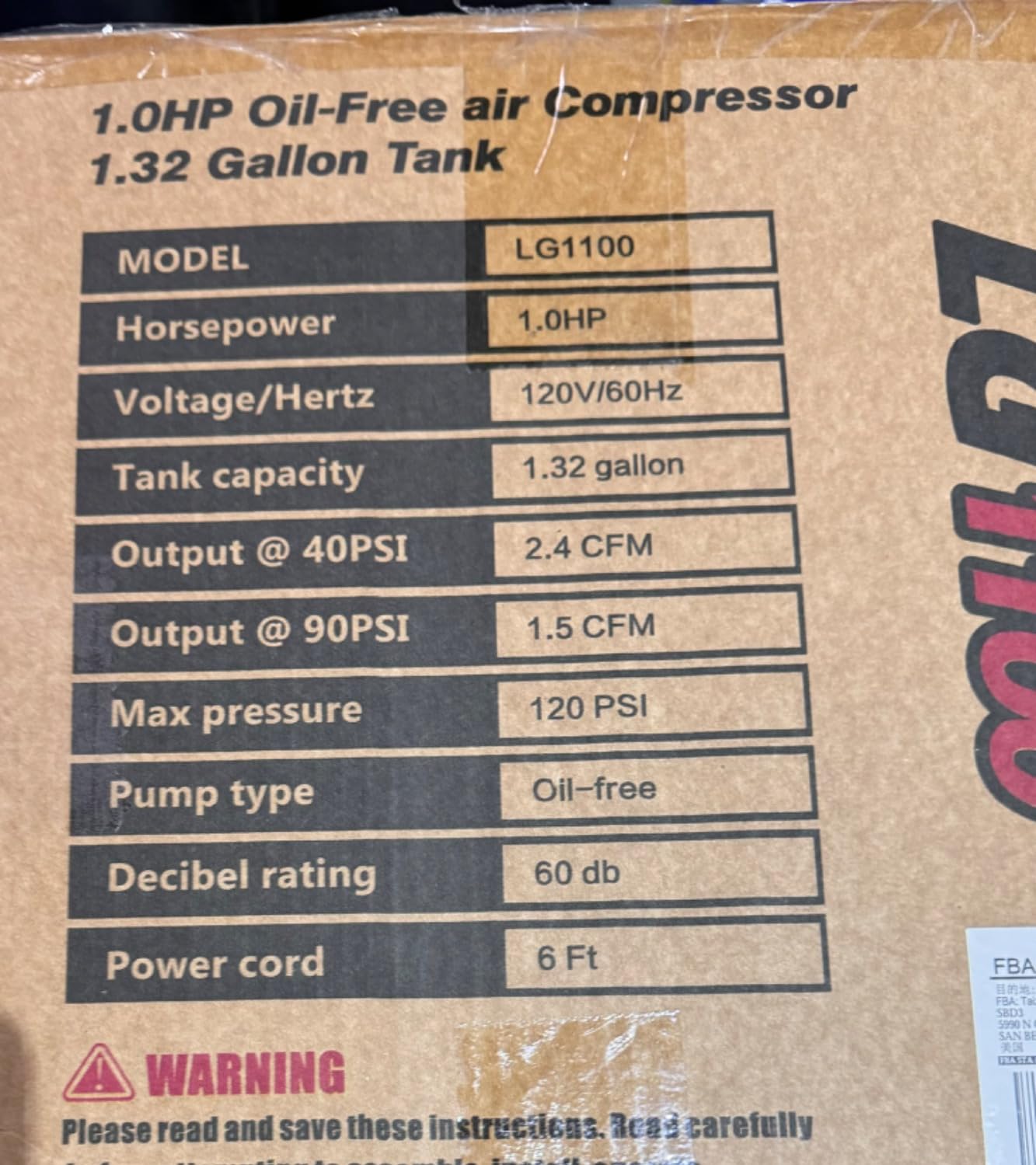 Quiet Air Compressor, Only 68dB, 5 Gallon Steel Tank, 2.8CFM @ 90PSI, Oil-Free, Electric Air Compressor Perfect for Woodwork Nailing, Garage, Car, Pneumatic Tool, Includes 11 Accessories customer photo 1